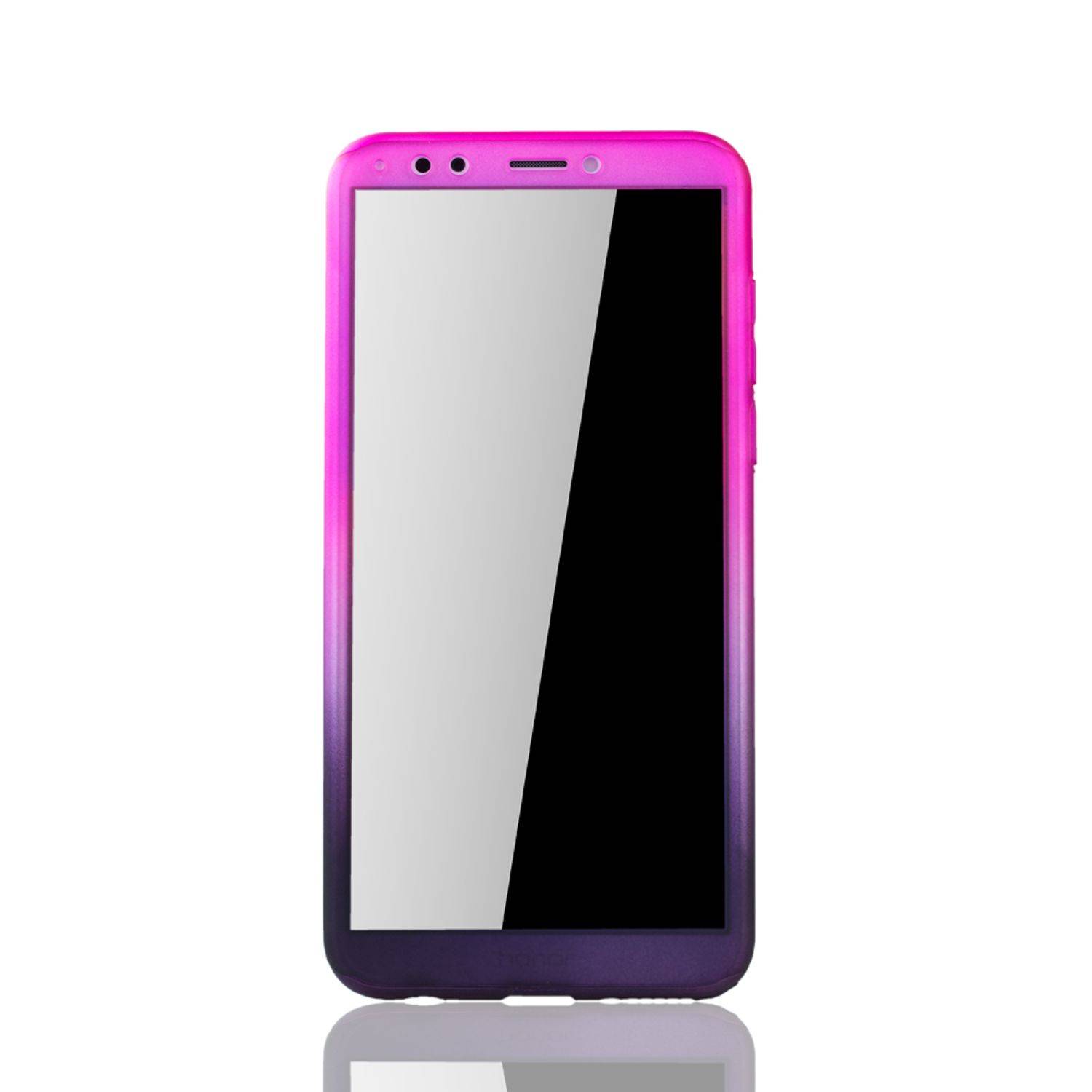 Huawei Honor 7C Handyhülle 360 Grad Schutz Full Cover Mehrfarbig
