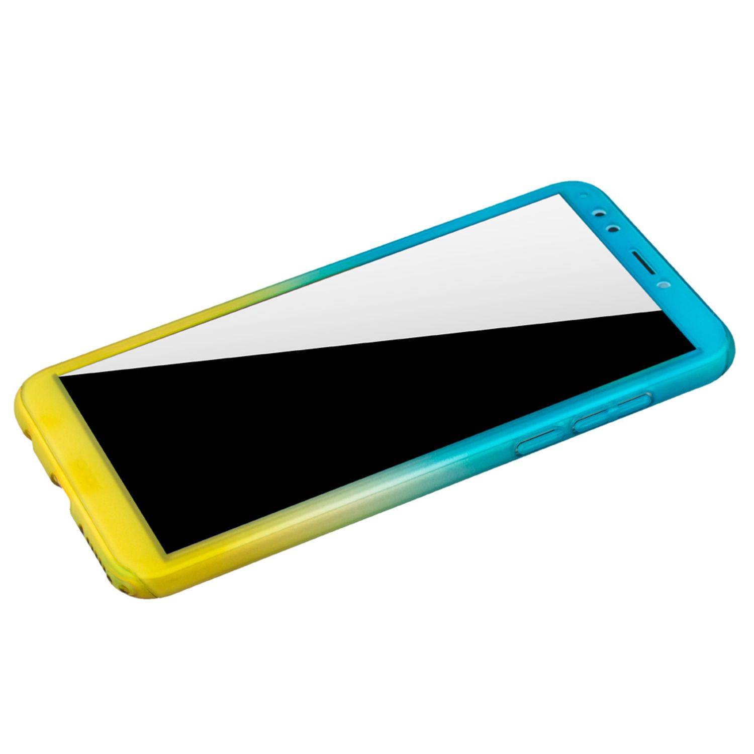 Huawei Honor 7C Handyhülle 360 Grad Schutz Full Cover Mehrfarbig