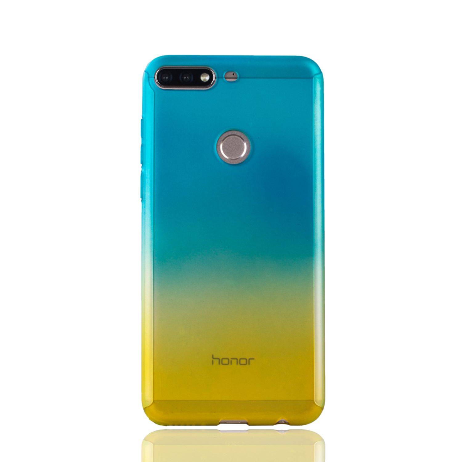 Huawei Honor 7C Handyhülle 360 Grad Schutz Full Cover Mehrfarbig