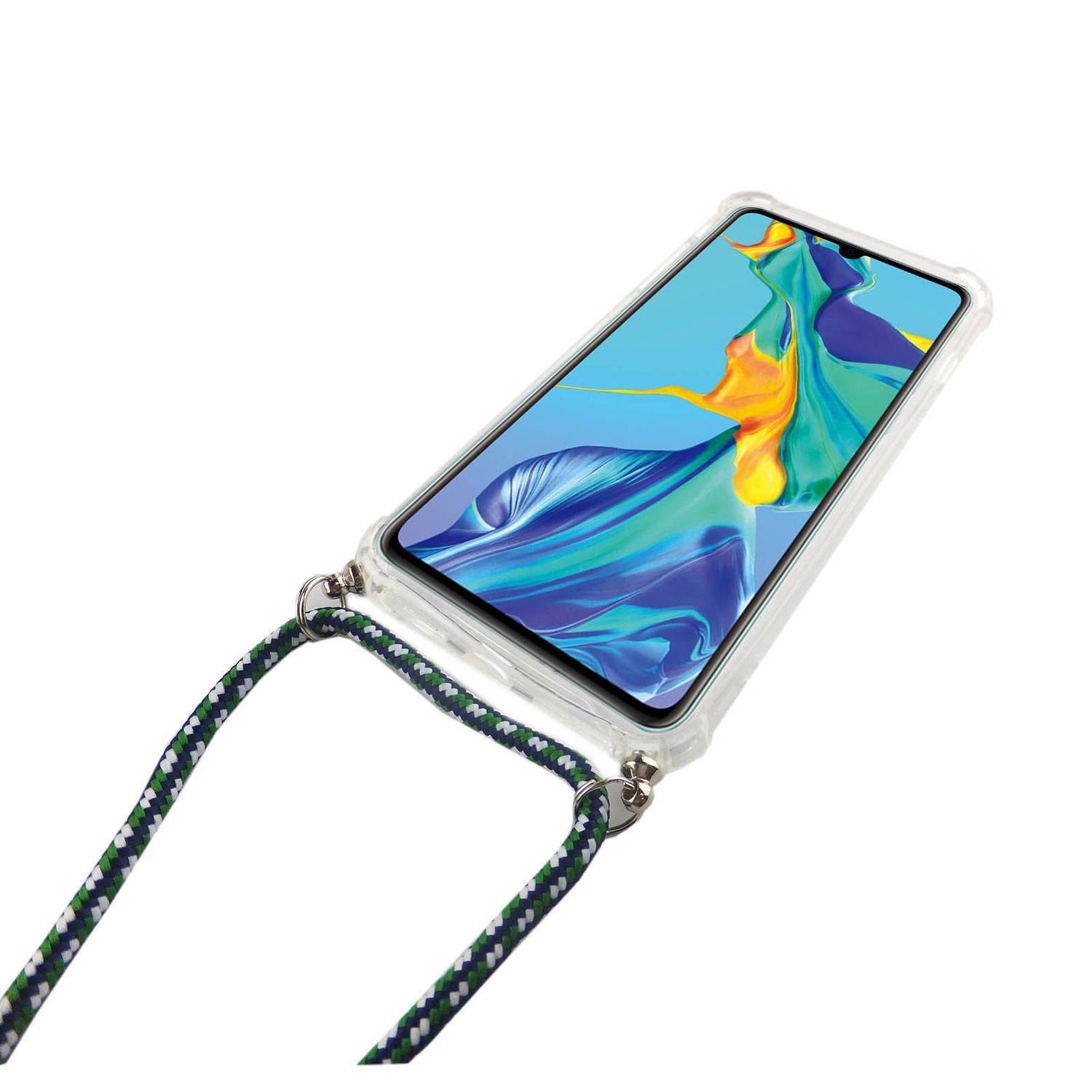 Huawei P30 Pro Handykette Handyhülle Umhängetasche Transparent