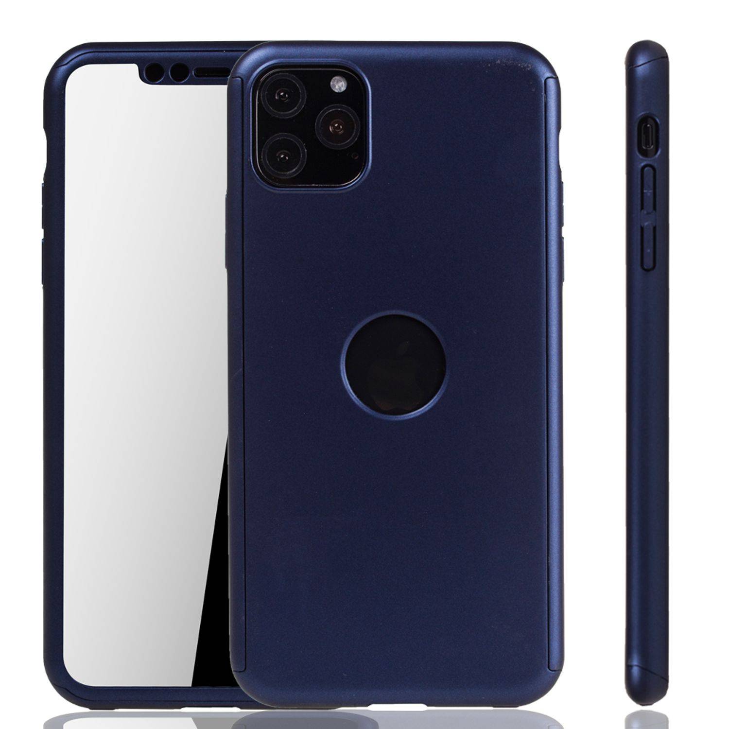 Apple iPhone 11 Pro Max Handyhülle 360 Grad Schutz Full Cover Blau