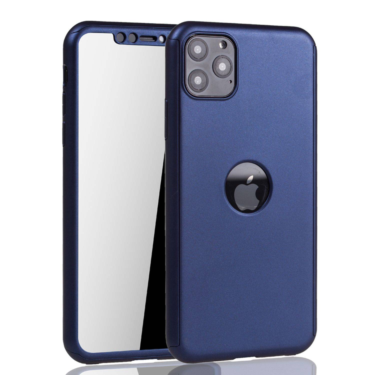 Apple iPhone 11 Pro Max Handyhülle 360 Grad Schutz Full Cover Blau