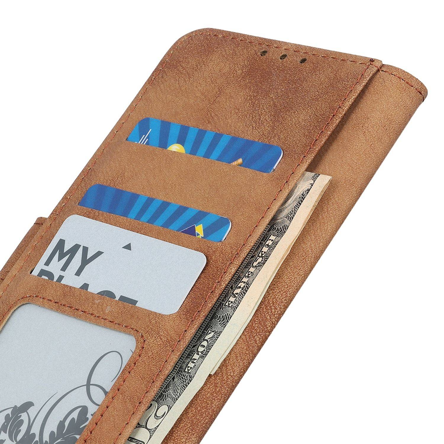 Samsung Galaxy A52 5G Handyhülle Bookcover Braun