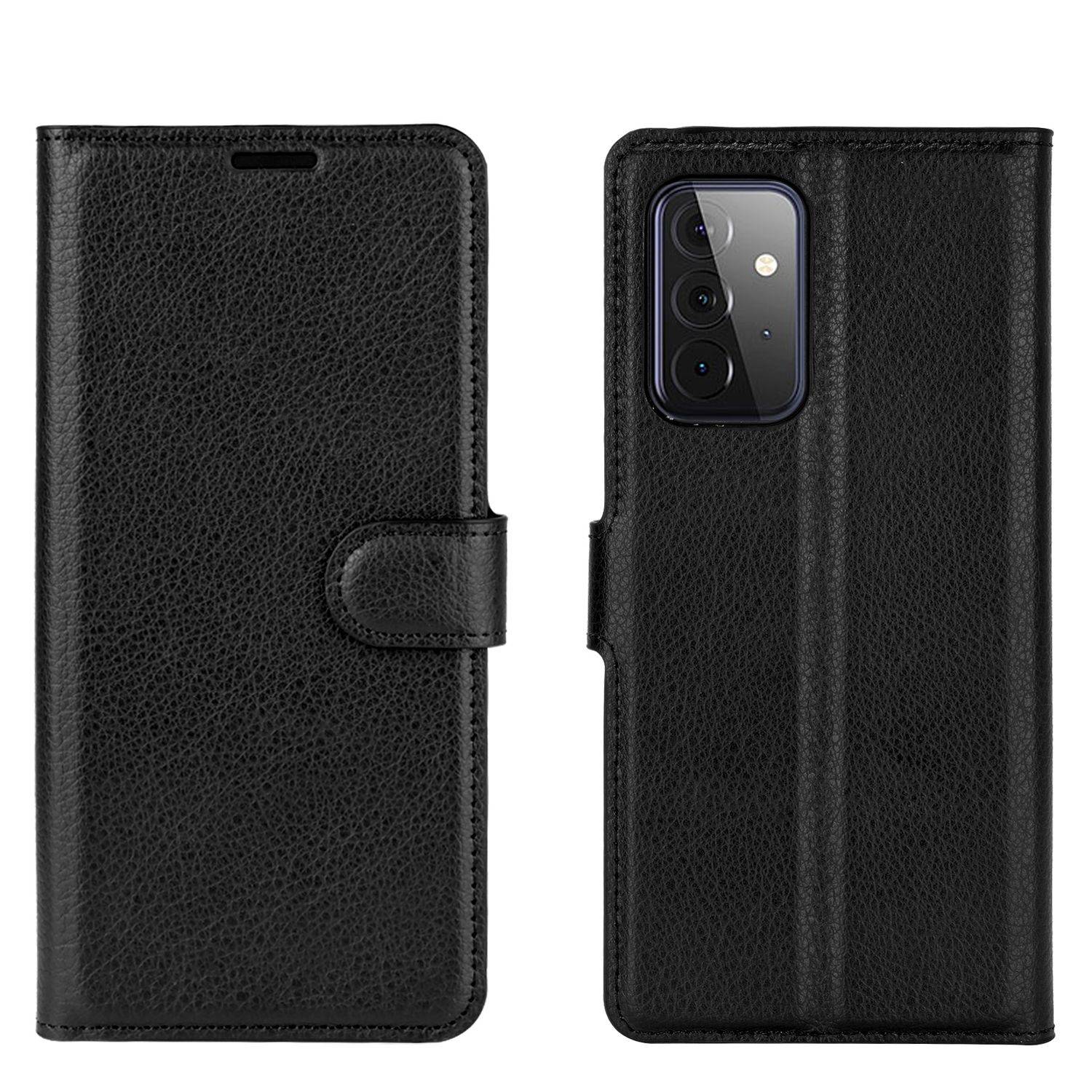 Samsung Galaxy A72 5G Handyhülle Bookcover Schwarz