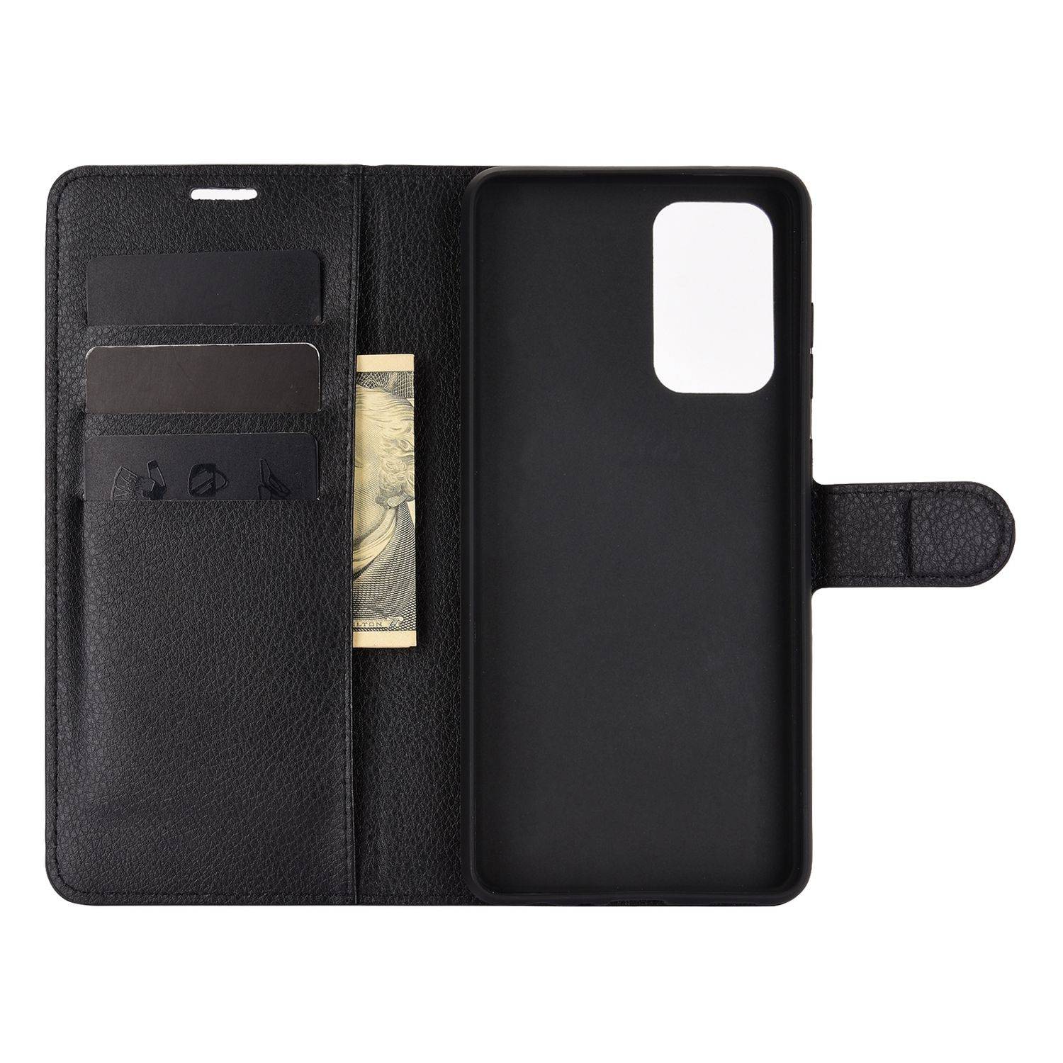 Samsung Galaxy A72 5G Handyhülle Bookcover Schwarz