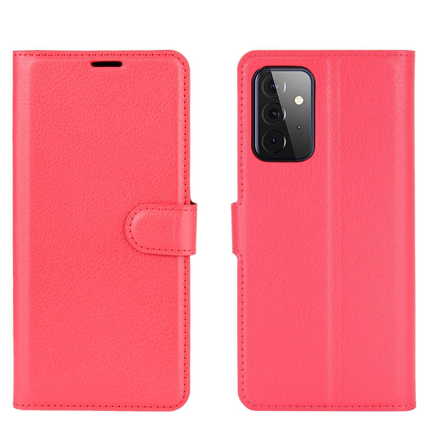 Samsung Galaxy A72 5G Handyhülle Bookcover Rot
