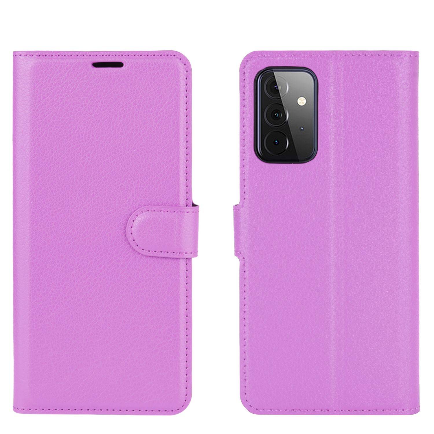 Samsung Galaxy A72 5G Handyhülle Bookcover Violett