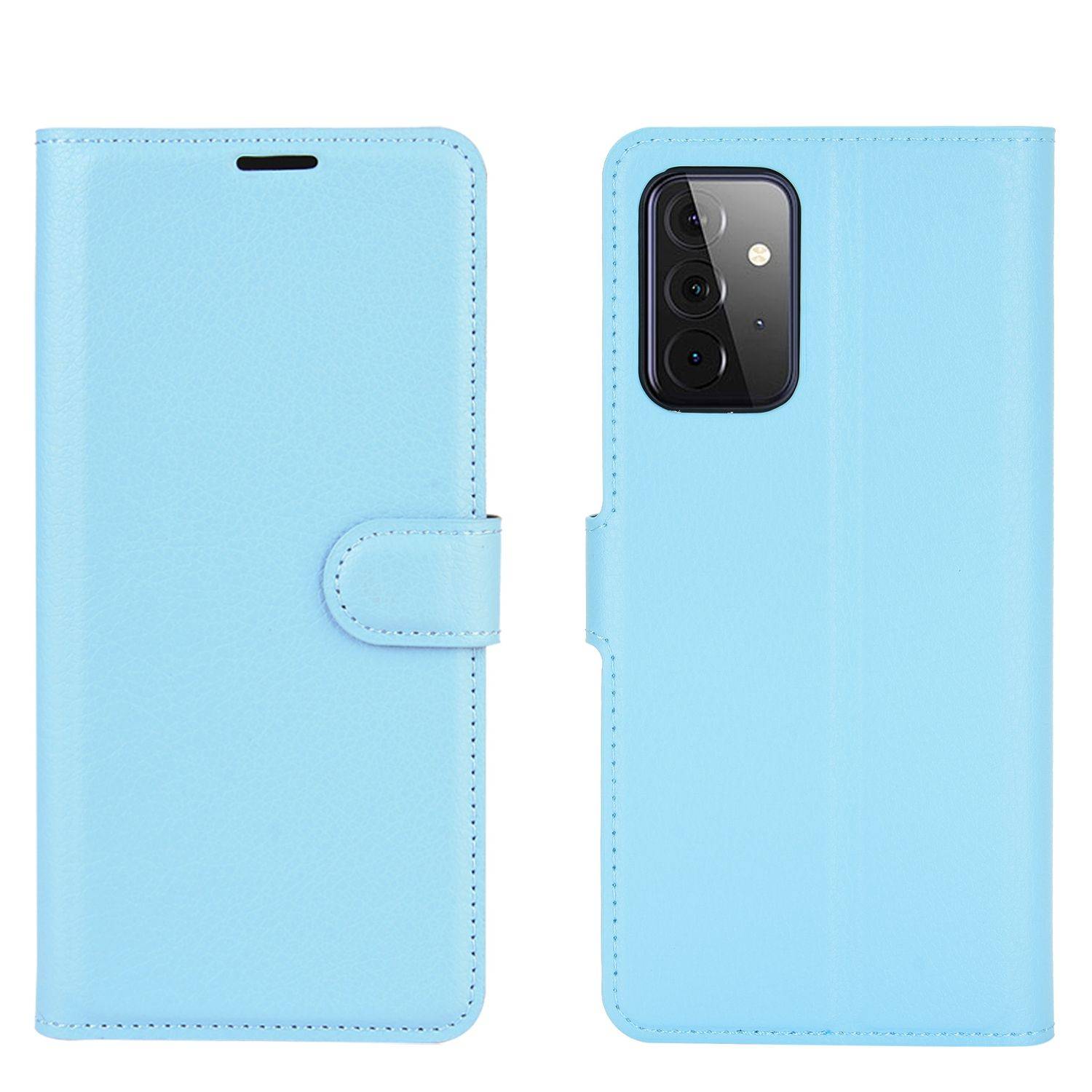 Samsung Galaxy A72 5G Handyhülle Bookcover Blau