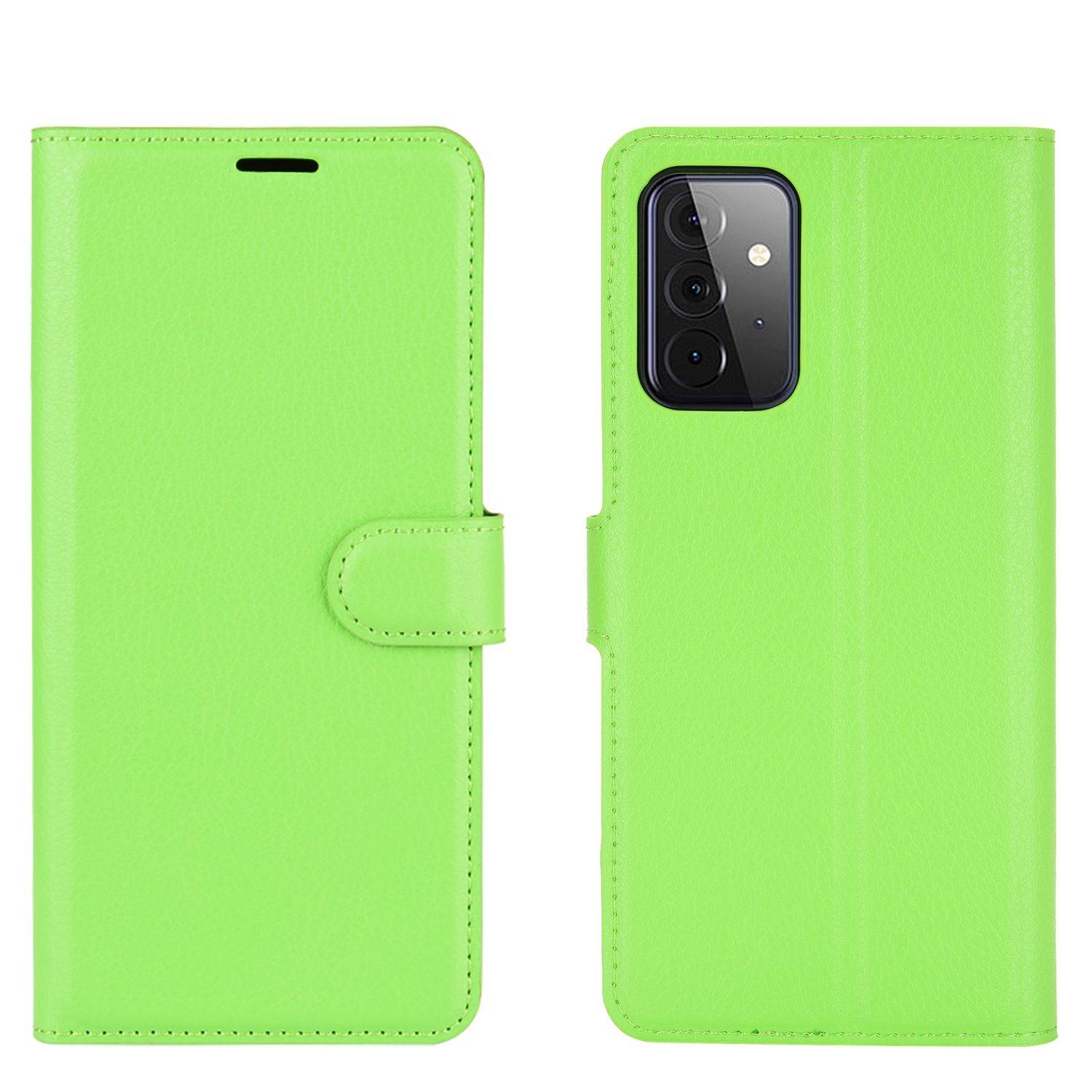 Samsung Galaxy A72 5G Handyhülle Bookcover Grün