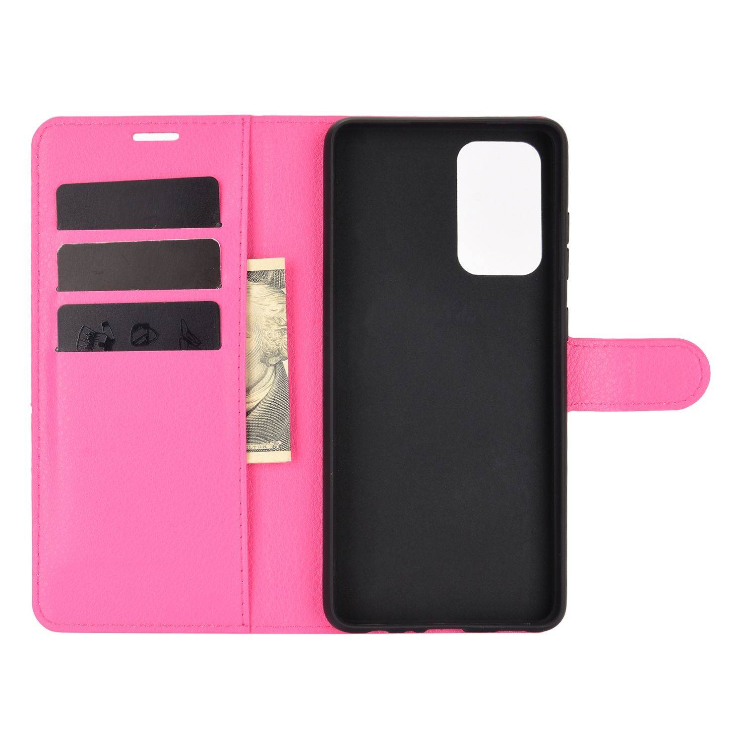 Samsung Galaxy A72 5G Handyhülle Bookcover Rosa