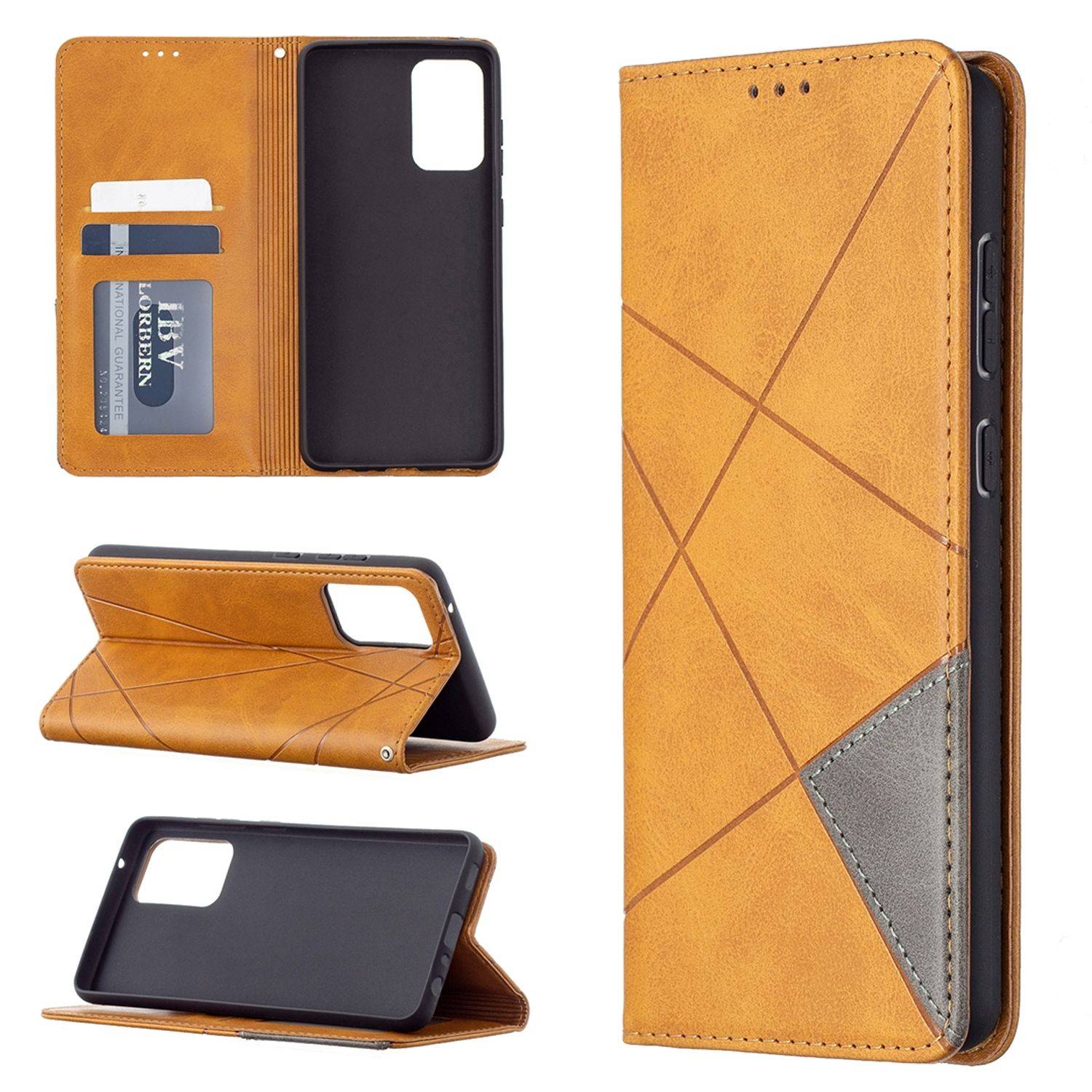 Samsung Galaxy A72 5G Handyhülle Bookcover Gelb