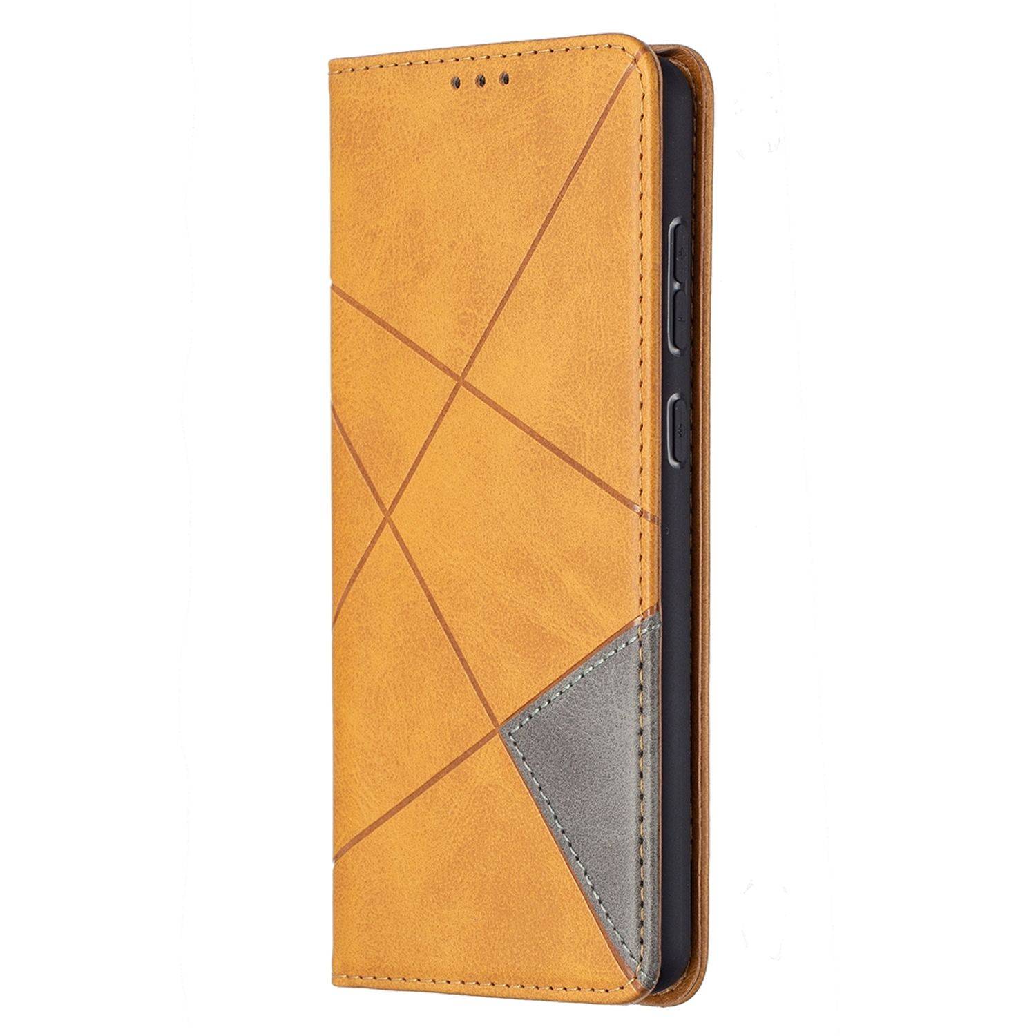 Samsung Galaxy A72 5G Handyhülle Bookcover Gelb