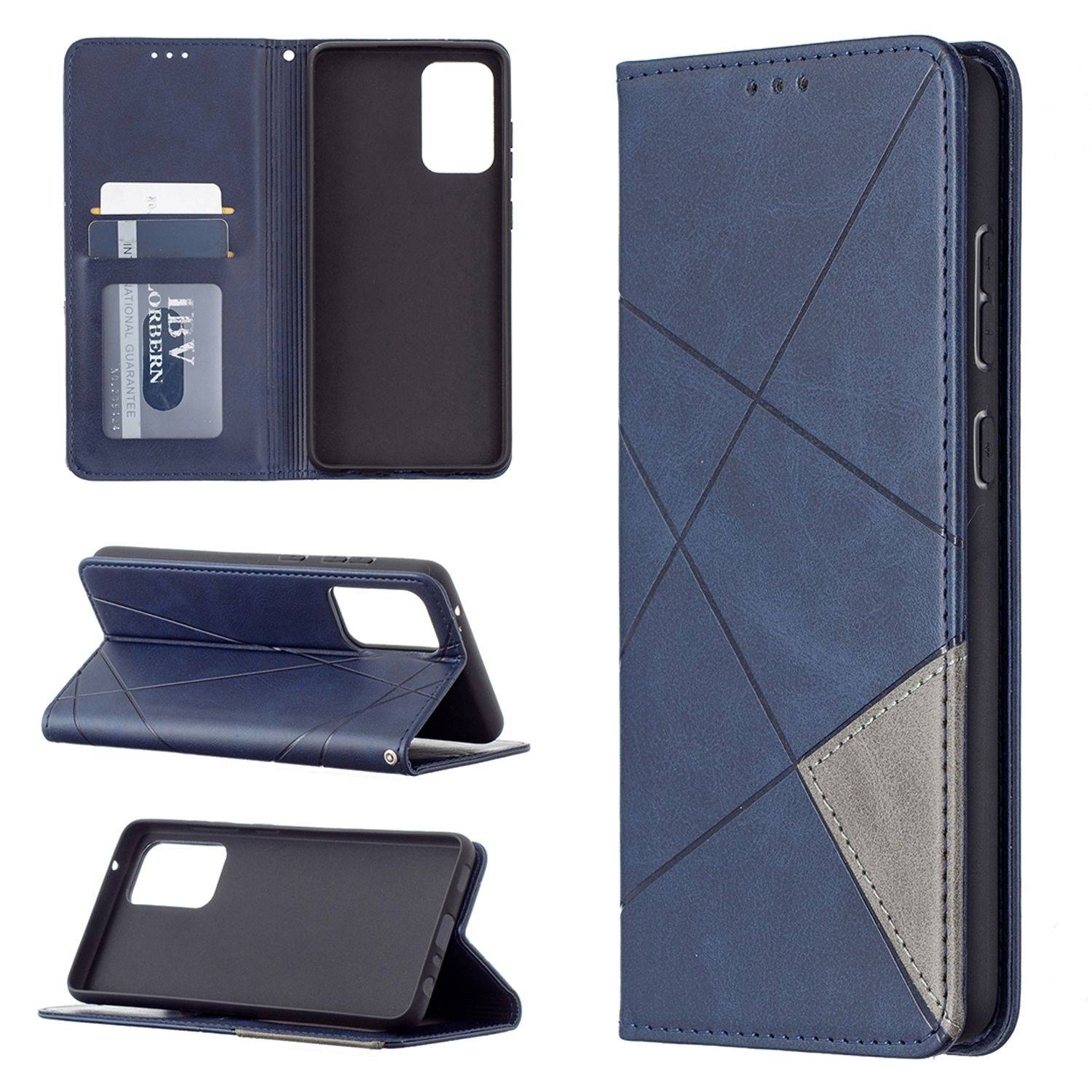 Samsung Galaxy A72 5G Handyhülle Bookcover Blau