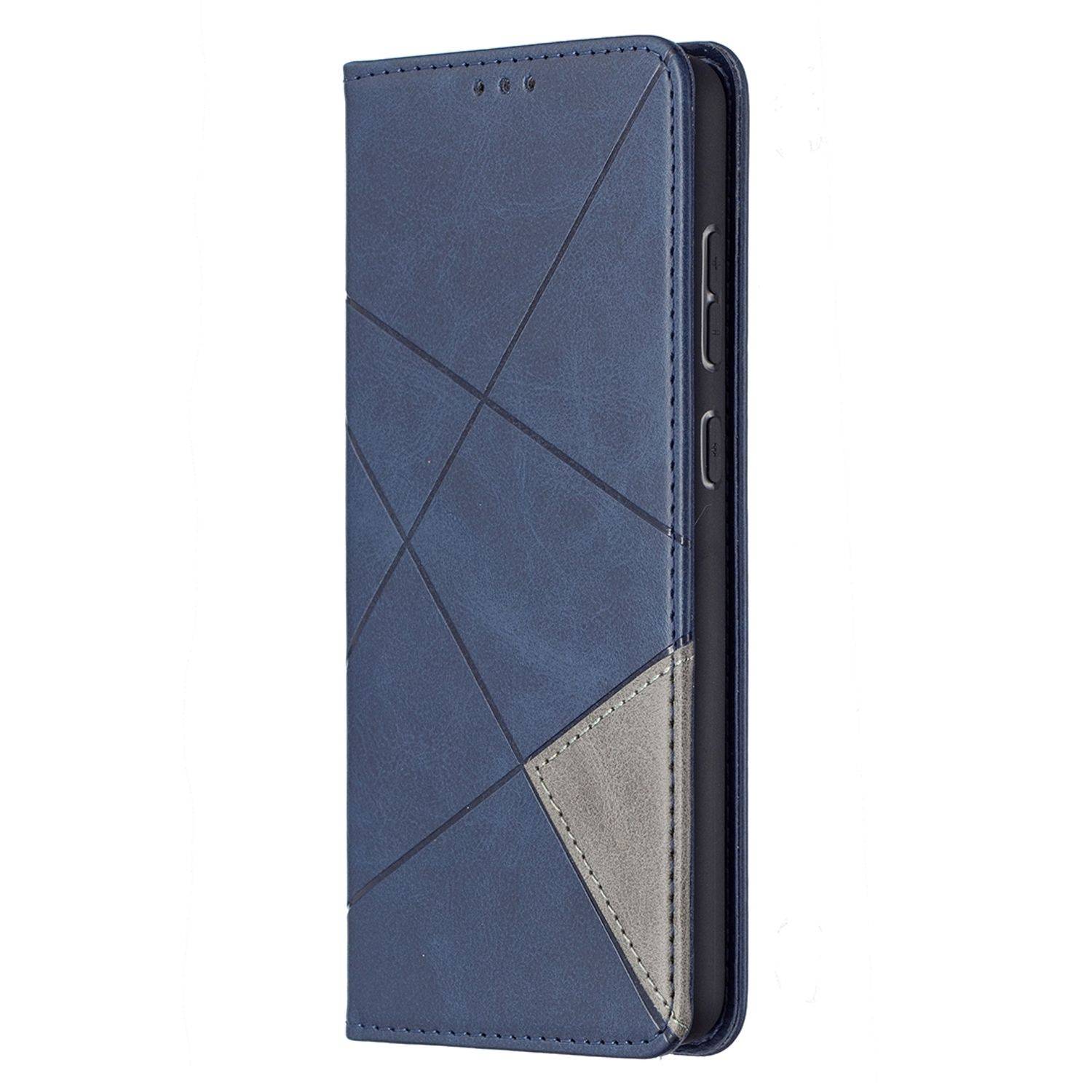Samsung Galaxy A72 5G Handyhülle Bookcover Blau