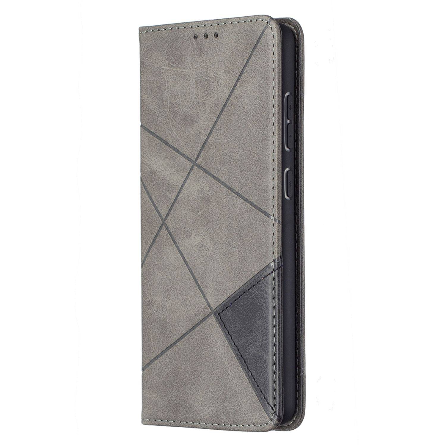 Samsung Galaxy A72 5G Handyhülle Bookcover Grau