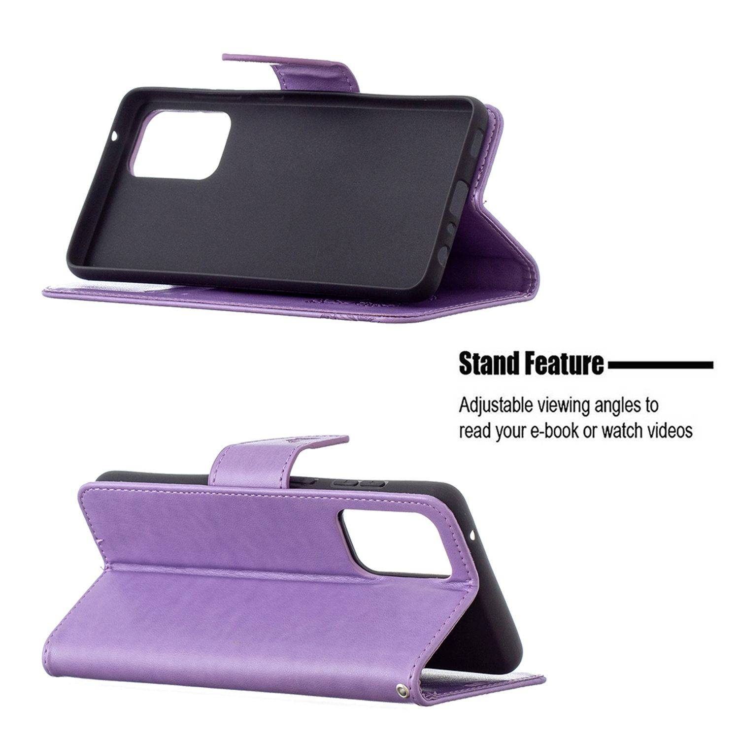 Samsung Galaxy A72 5G Handyhülle Bookcover Violett