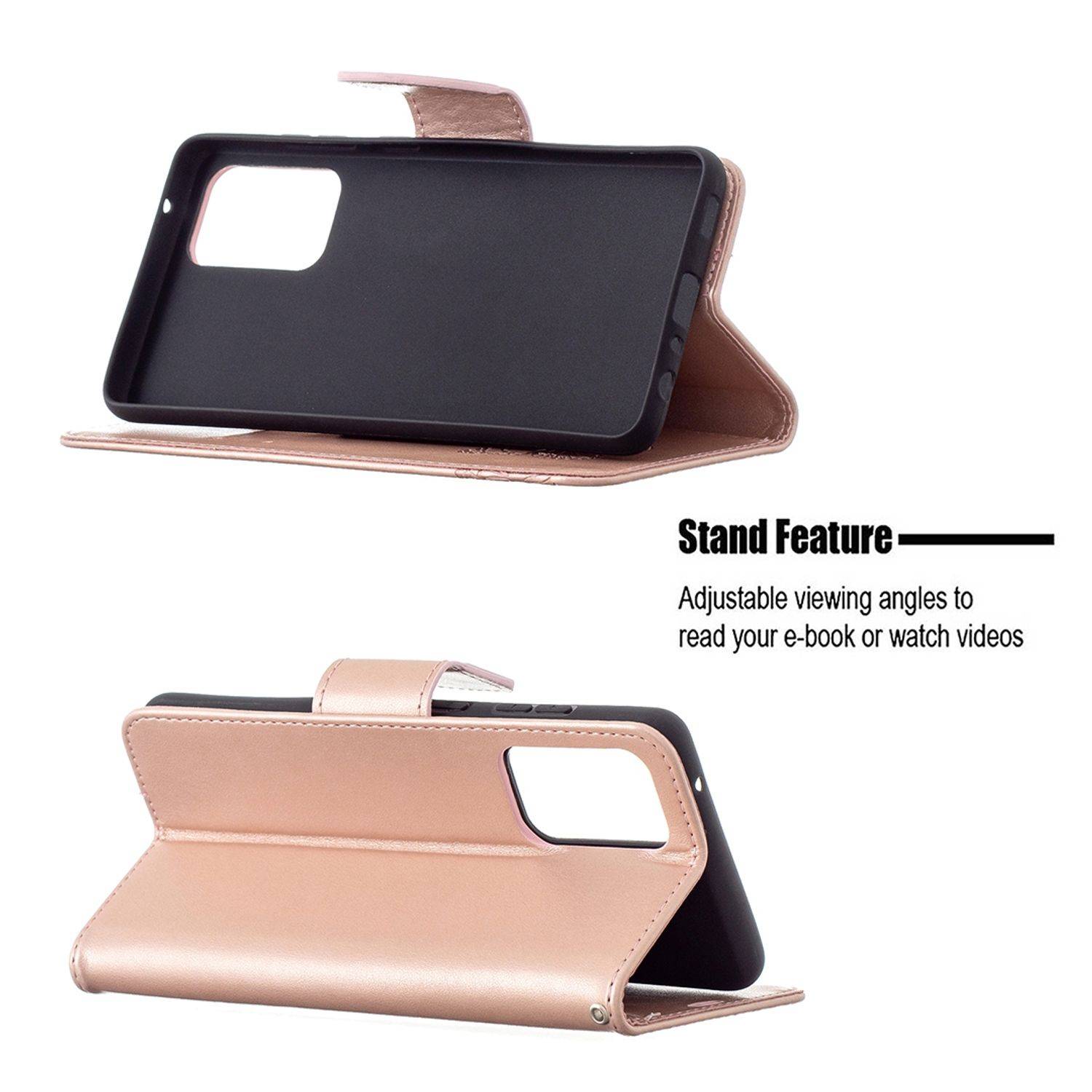 Samsung Galaxy A72 5G Handyhülle Bookcover Rosa