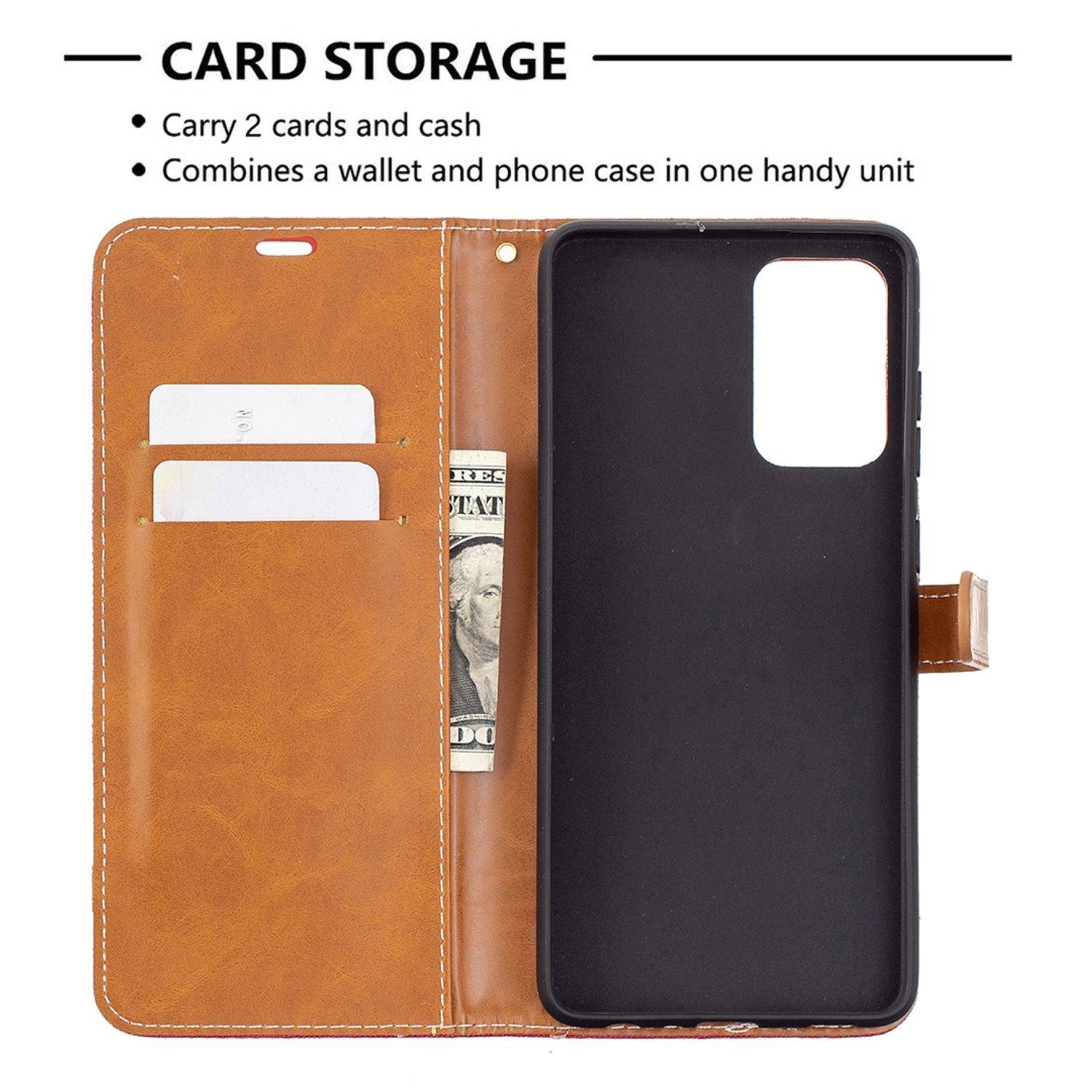 Samsung Galaxy A72 5G Handyhülle Bookcover Rot