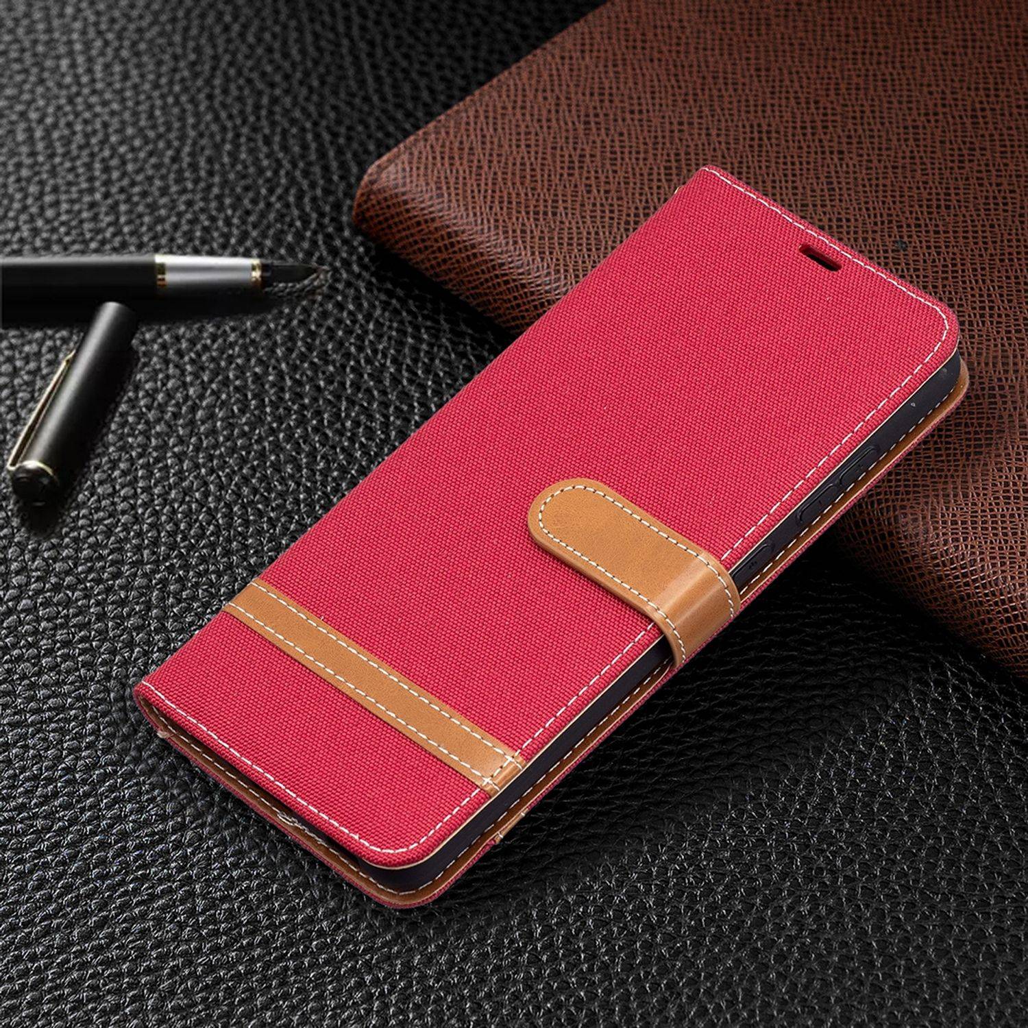 Samsung Galaxy A72 5G Handyhülle Bookcover Rot