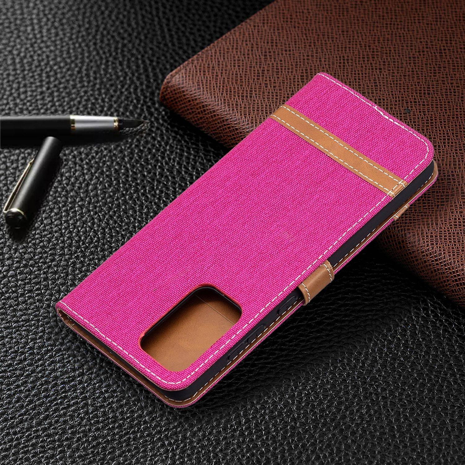Samsung Galaxy A72 5G Handyhülle Bookcover Rosa