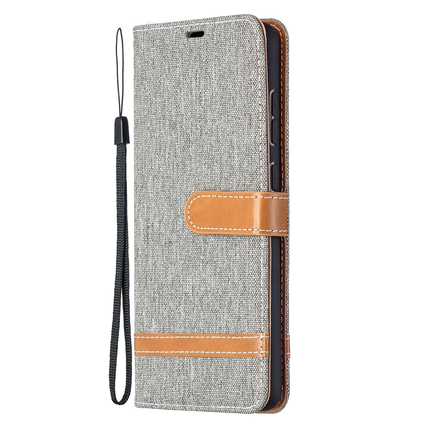 Samsung Galaxy A72 5G Handyhülle Bookcover Grau