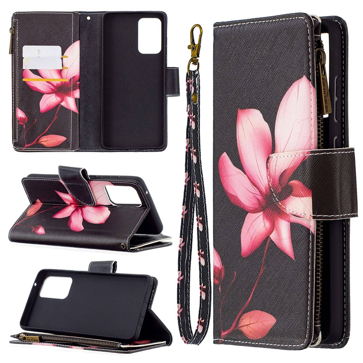 Samsung Galaxy A72 5G Handyhülle Bookcover Schwarz
