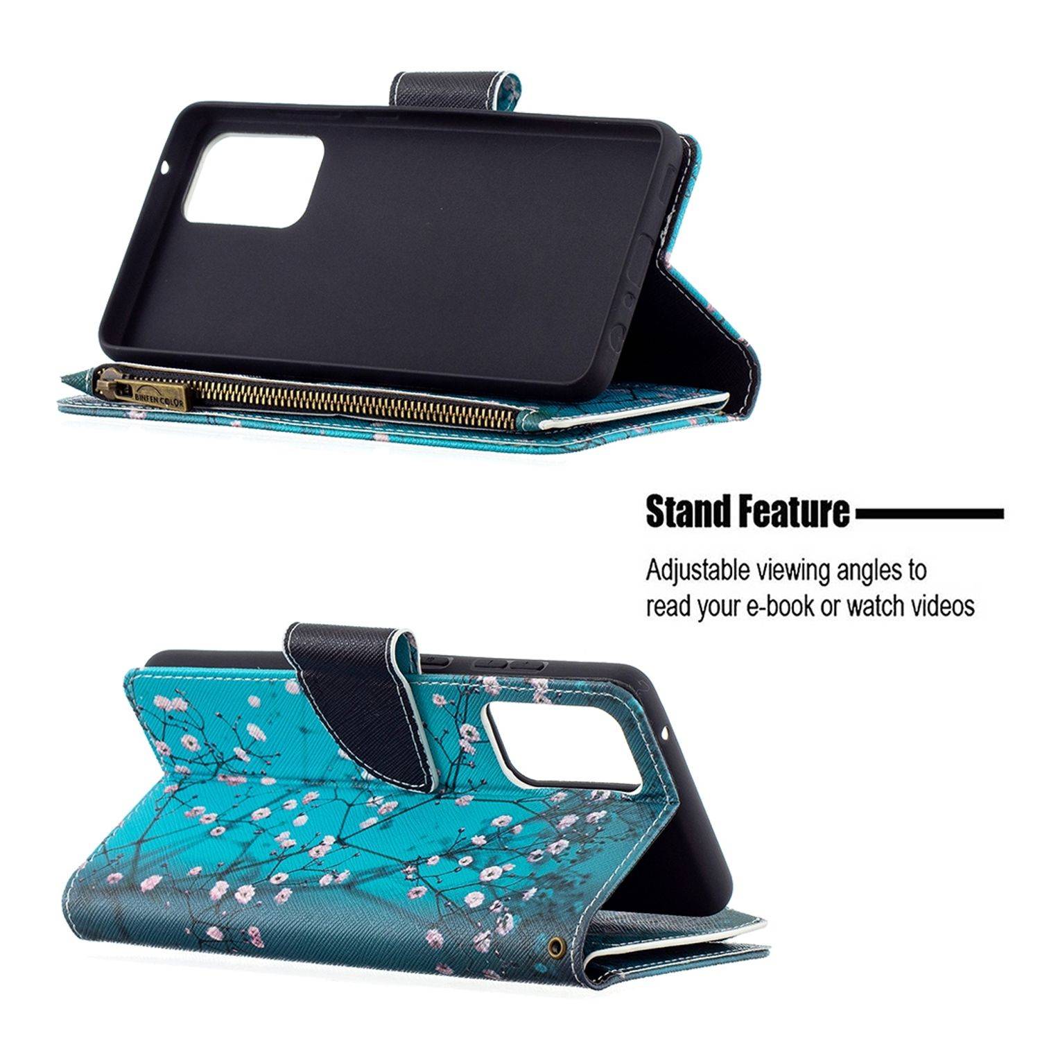 Samsung Galaxy A72 5G Handyhülle Bookcover Blau