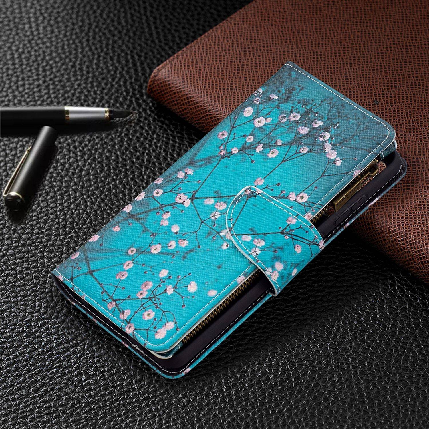 Samsung Galaxy A72 5G Handyhülle Bookcover Blau