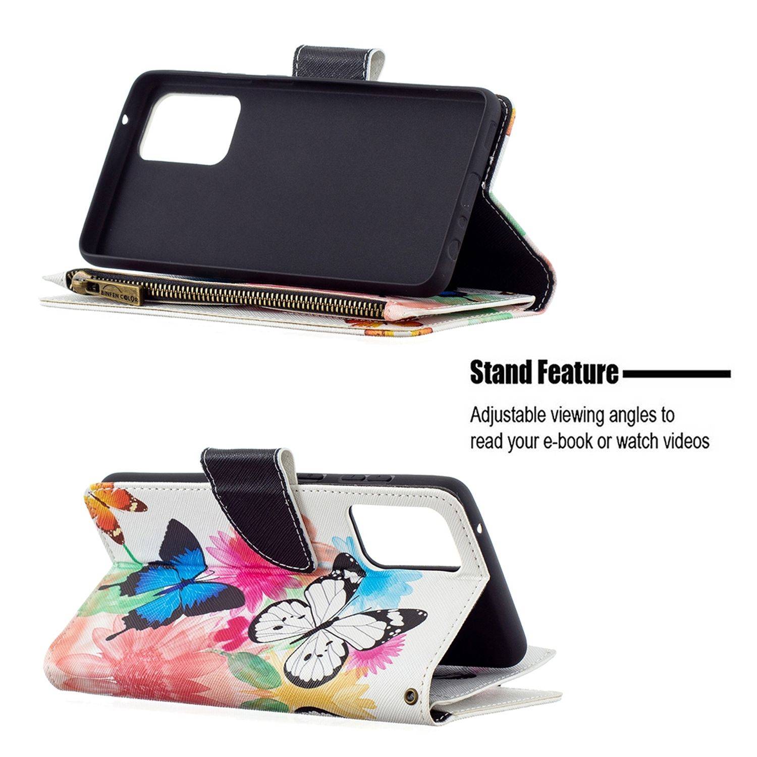 Samsung Galaxy A72 5G Handyhülle Bookcover Weiß