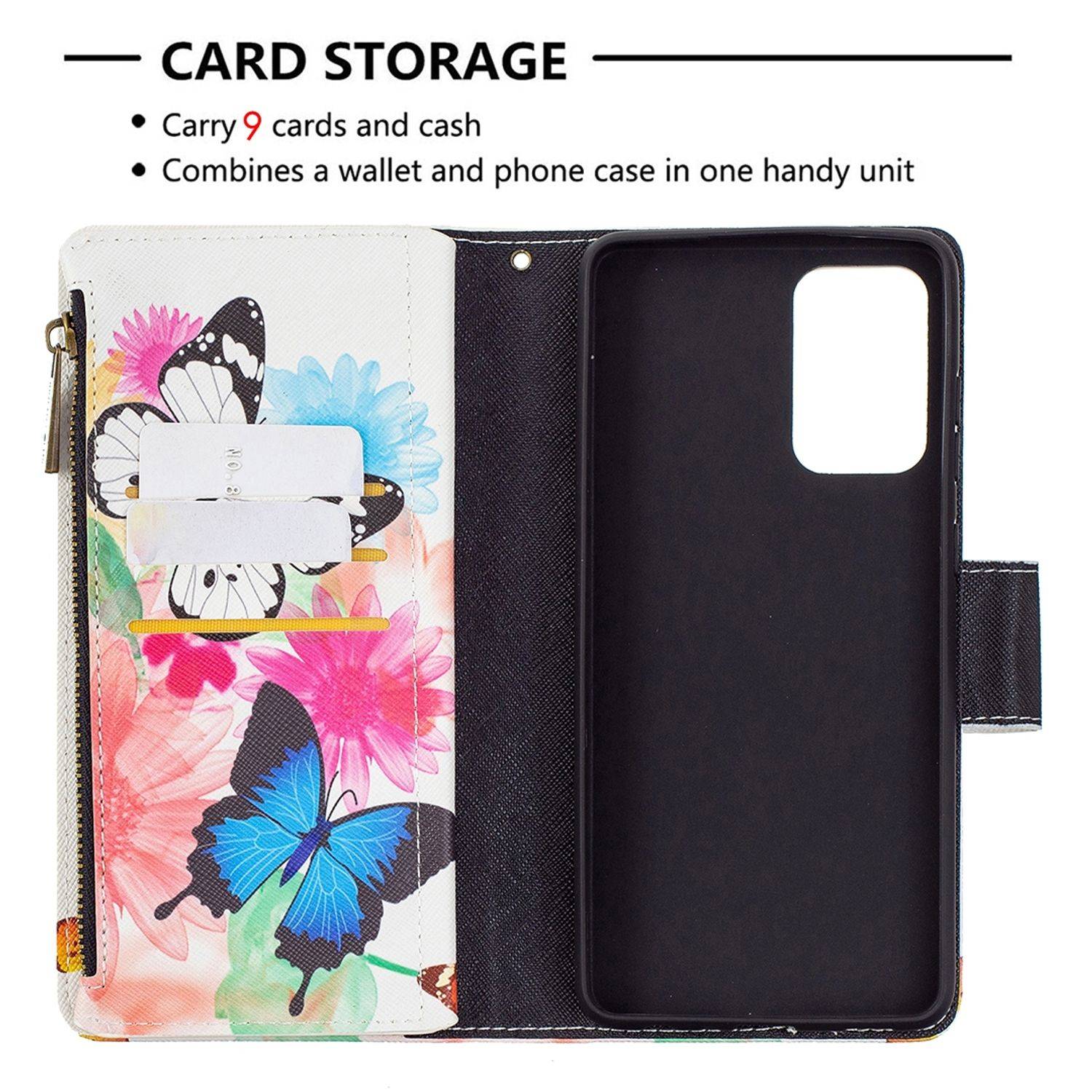 Samsung Galaxy A72 5G Handyhülle Bookcover Weiß