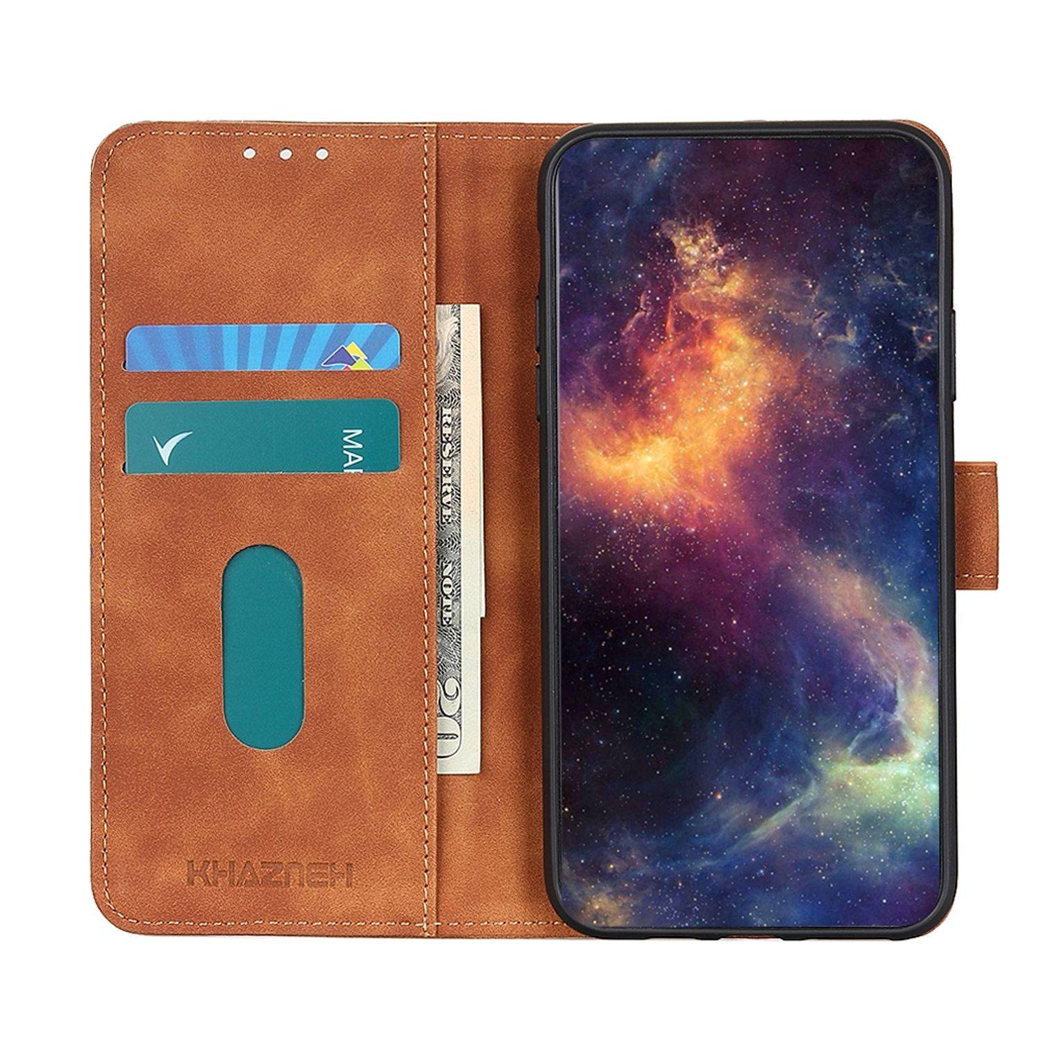 Samsung Galaxy A72 5G Handyhülle Bookcover Braun