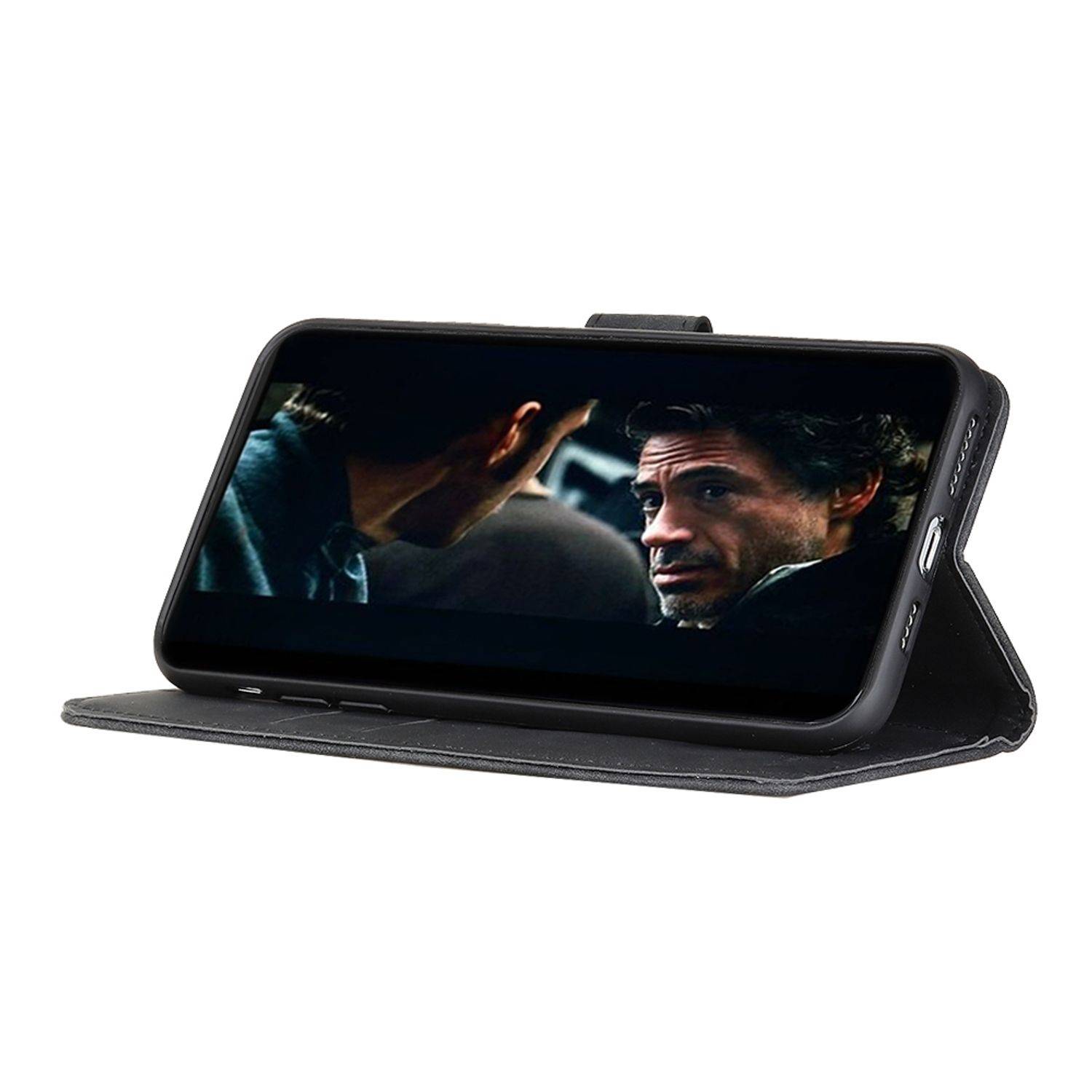 Samsung Galaxy A72 5G Handyhülle Bookcover Schwarz