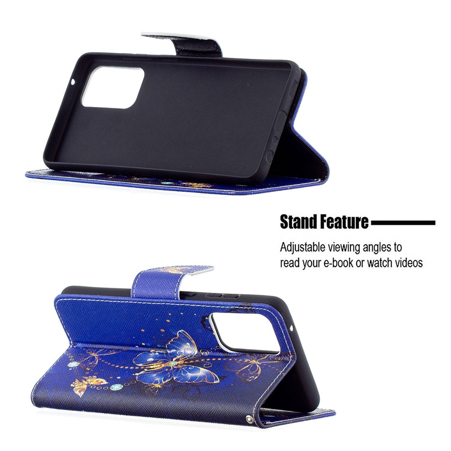 Samsung Galaxy A72 5G Handyhülle Bookcover Blau