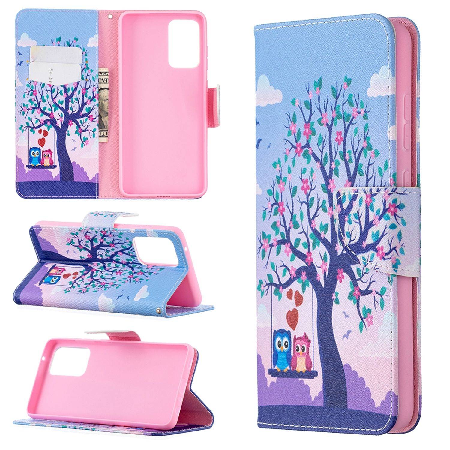 Samsung Galaxy A72 5G Handyhülle Bookcover Rosa