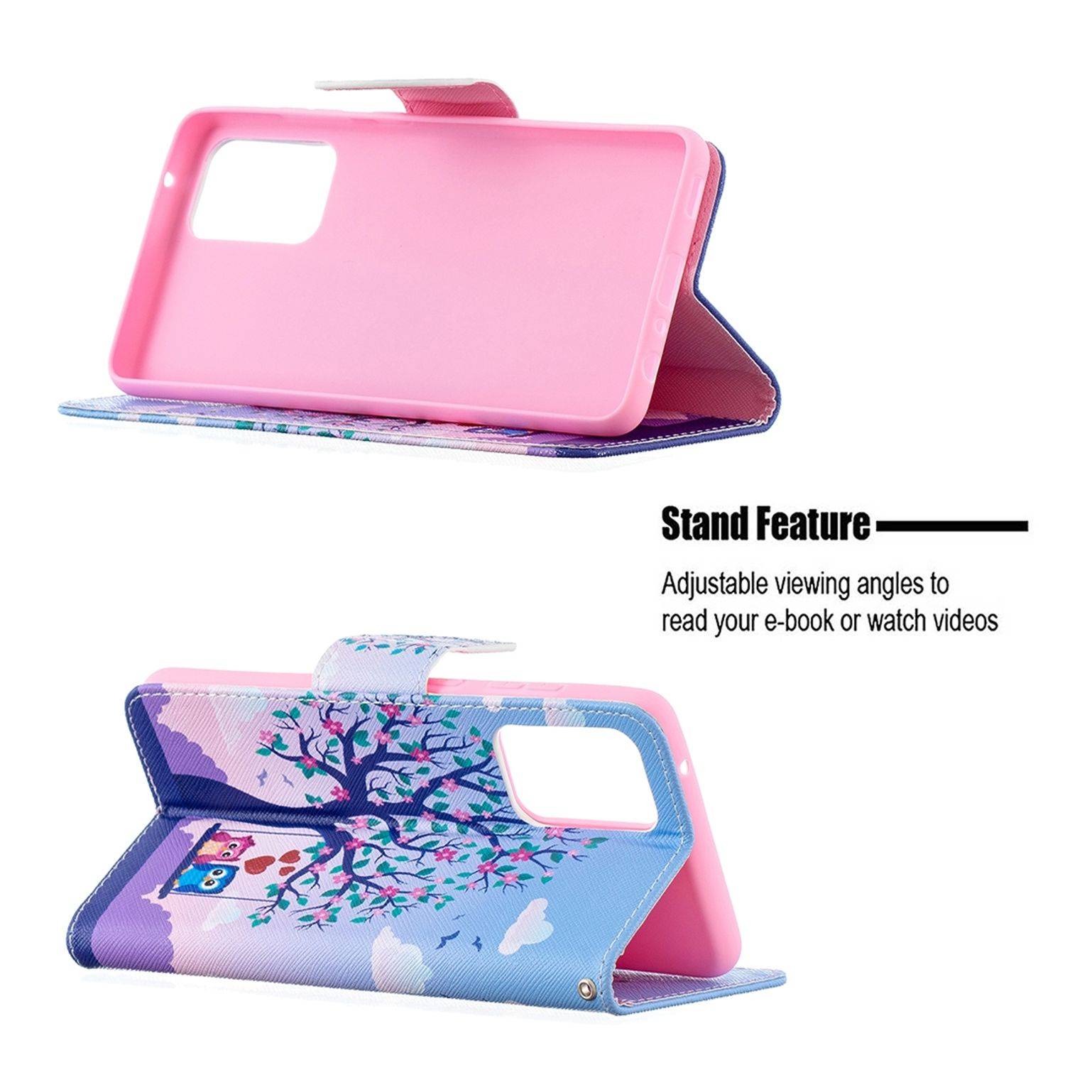 Samsung Galaxy A72 5G Handyhülle Bookcover Rosa