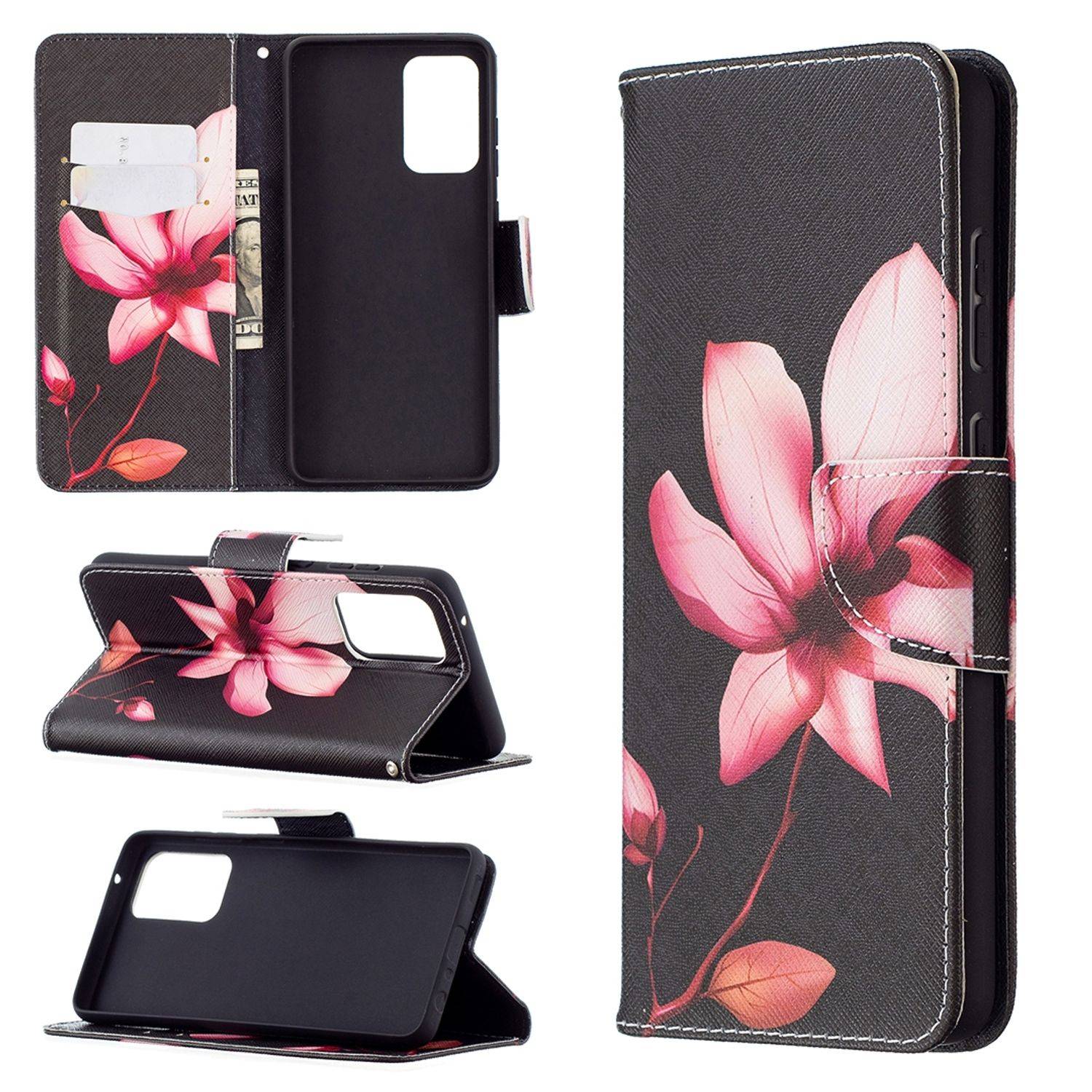 Samsung Galaxy A72 5G Handyhülle Bookcover Schwarz