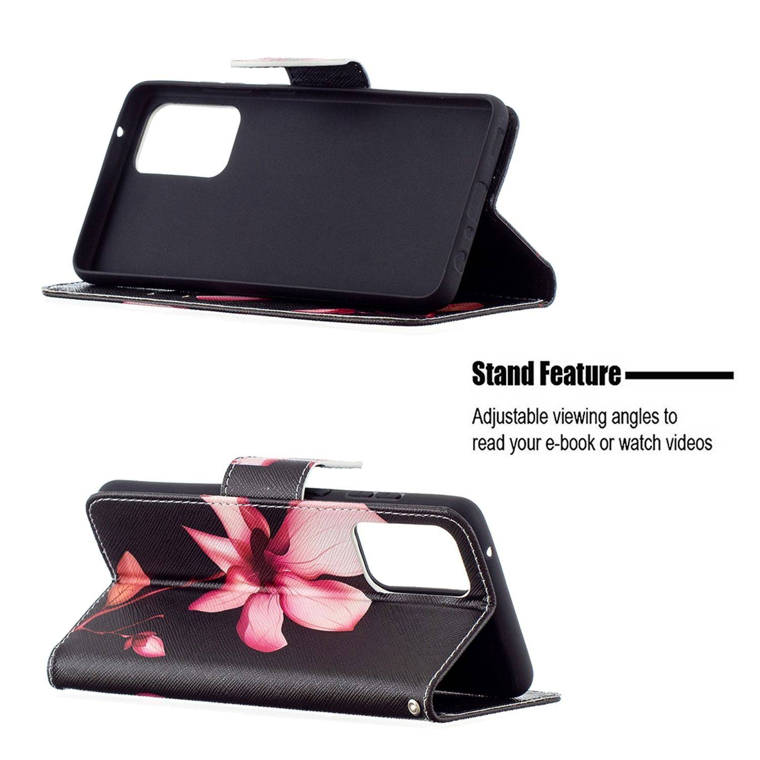 Samsung Galaxy A72 5G Handyhülle Bookcover Schwarz