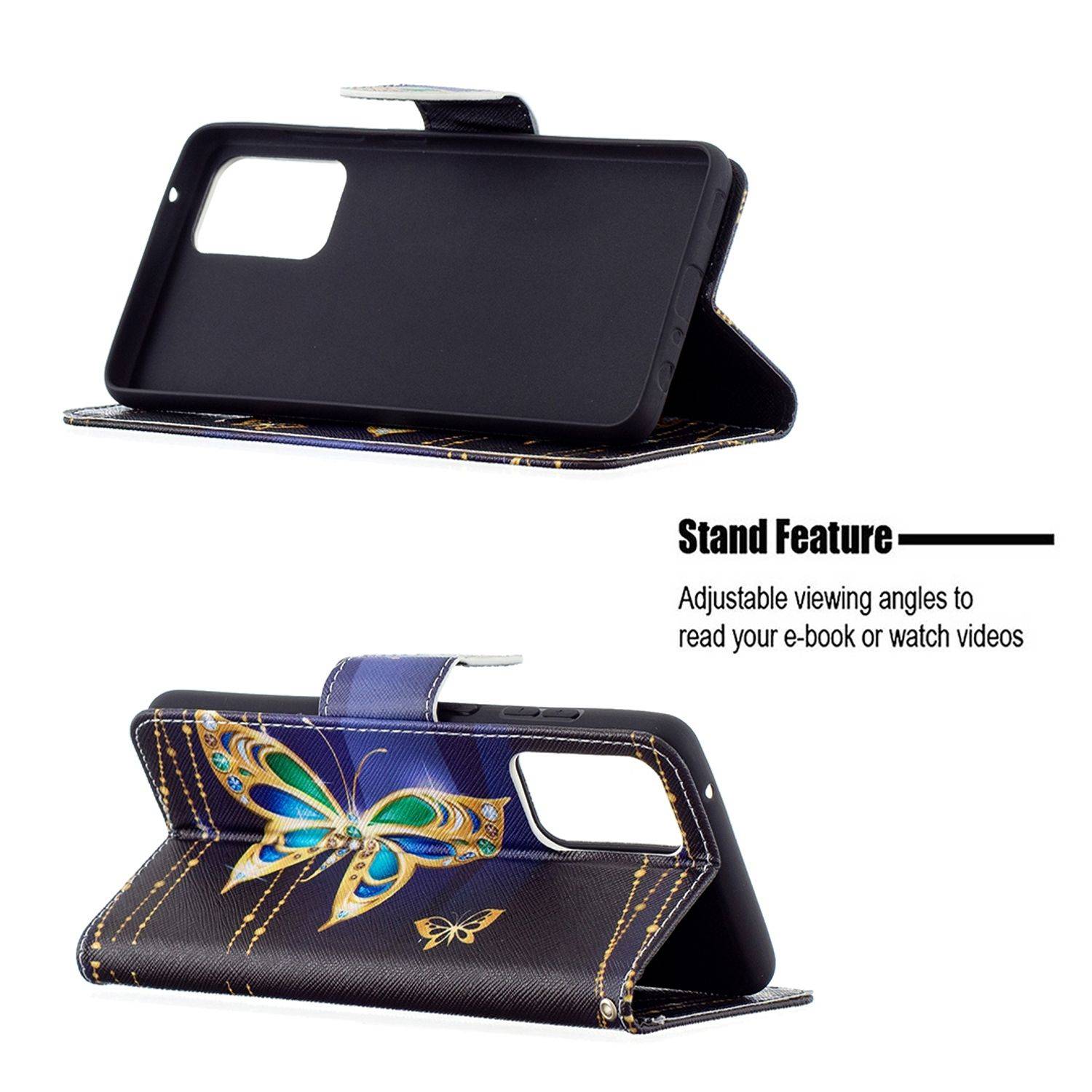Samsung Galaxy A72 5G Handyhülle Bookcover Schwarz