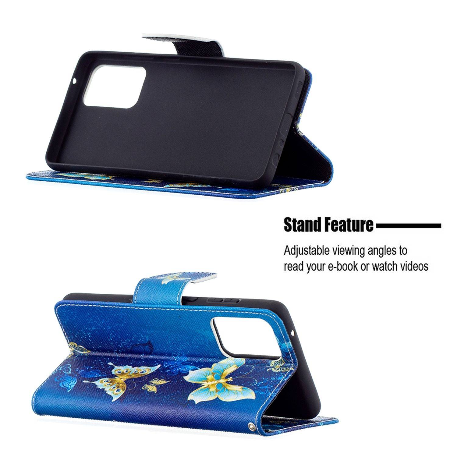 Samsung Galaxy A72 5G Handyhülle Bookcover Blau