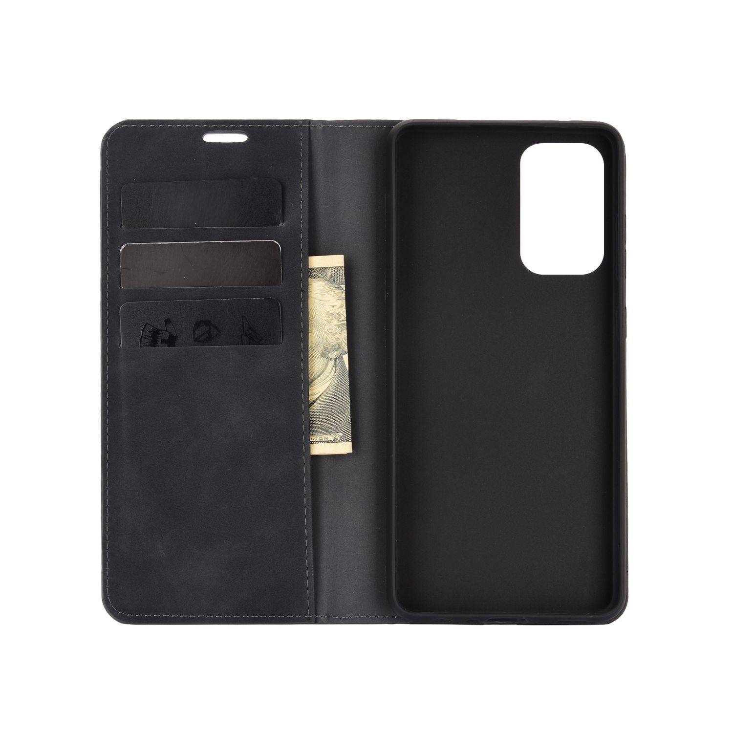 Samsung Galaxy A72 5G Handyhülle Bookcover Schwarz