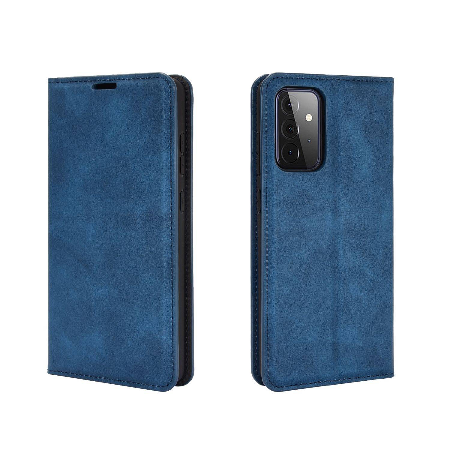 Samsung Galaxy A72 5G Handyhülle Bookcover Blau