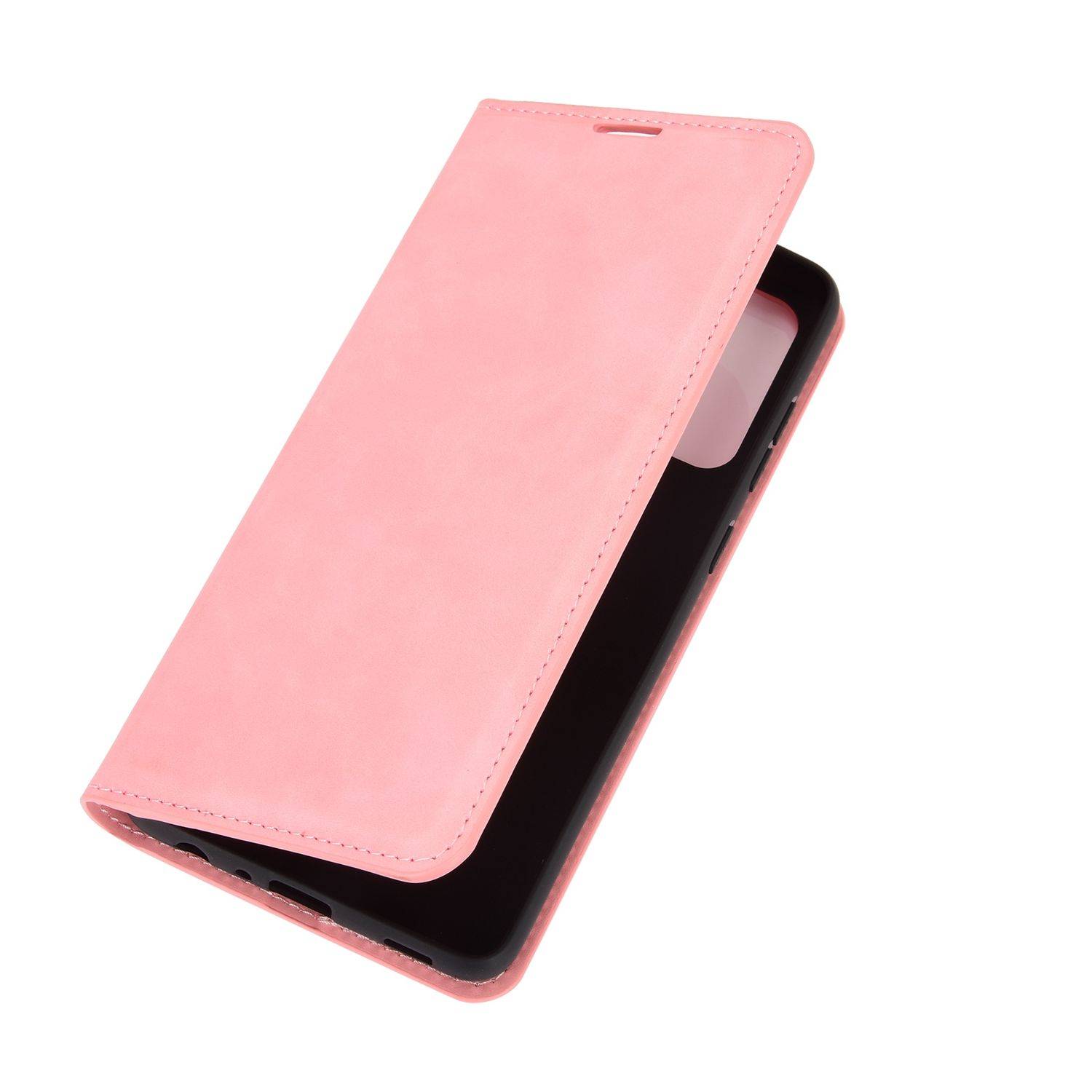 Hülle kompatibel mit Samsung Galaxy A72 5G Kunstleder Handyhülle - Handy Case Rosa