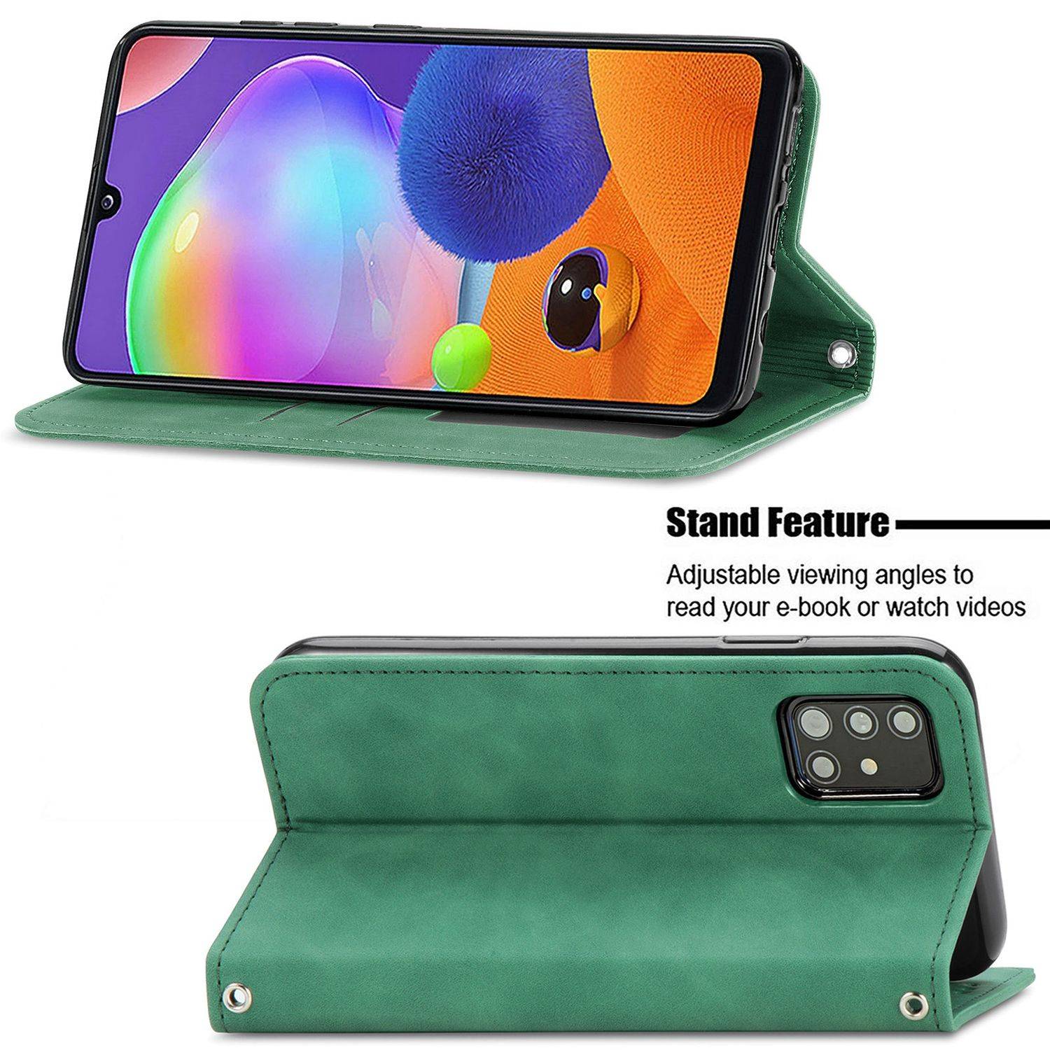 Samsung Galaxy A32 5G Handyhülle Bookcover Grün