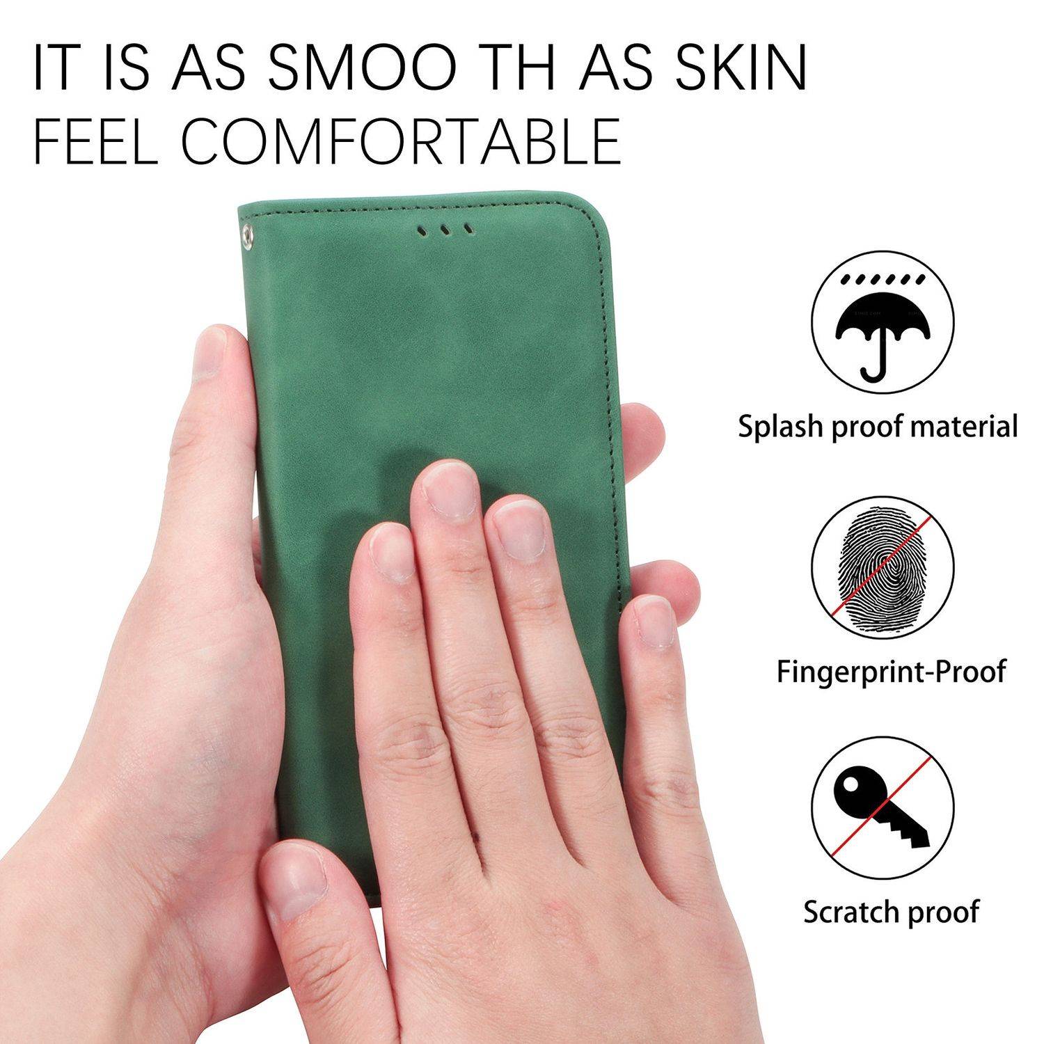 Samsung Galaxy A32 5G Handyhülle Bookcover Grün