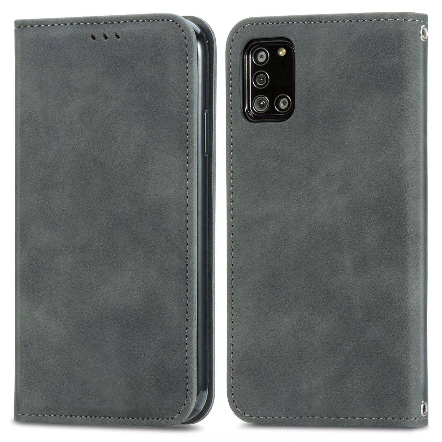Samsung Galaxy A32 5G Handyhülle Bookcover Grau