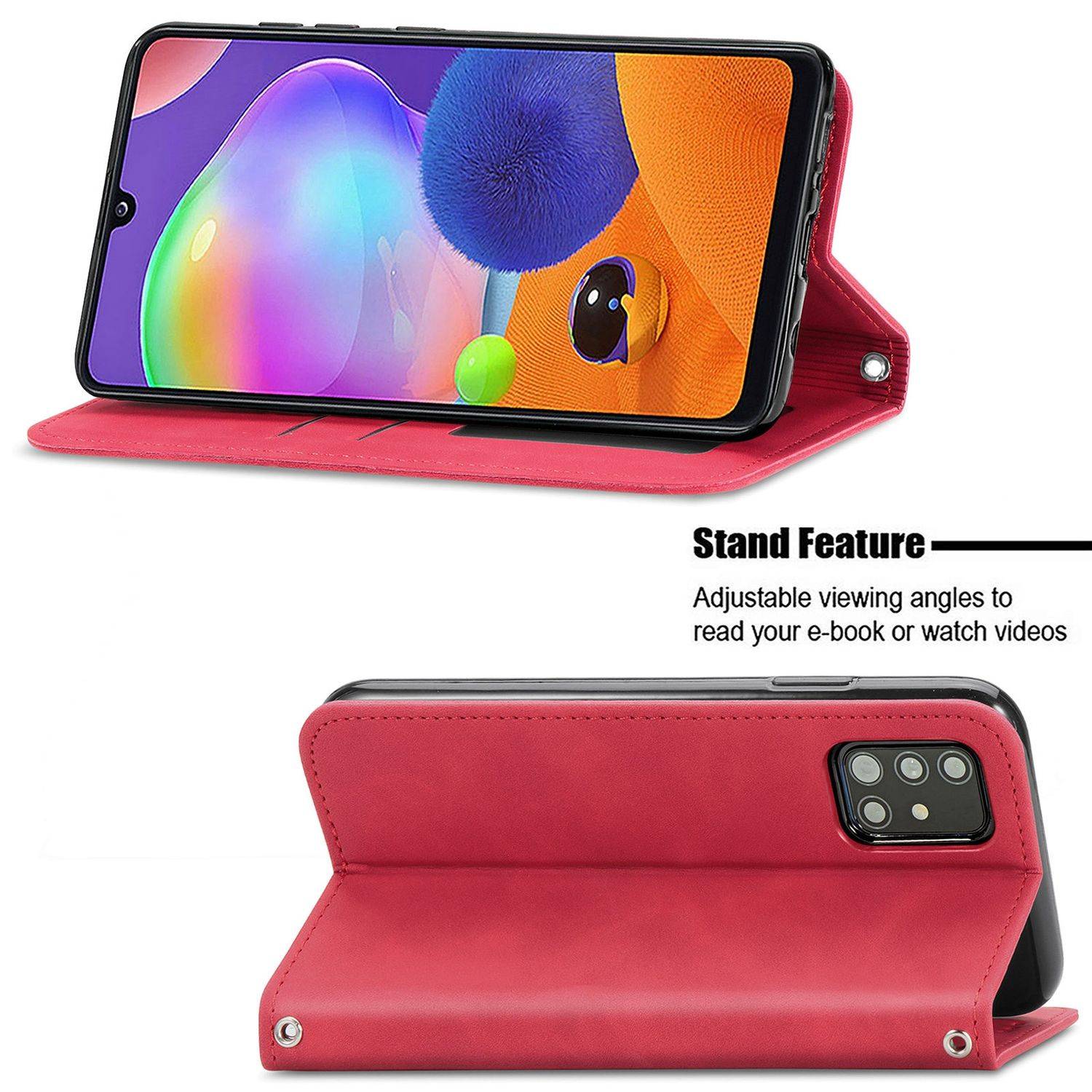 Samsung Galaxy A32 5G Handyhülle Bookcover Rot