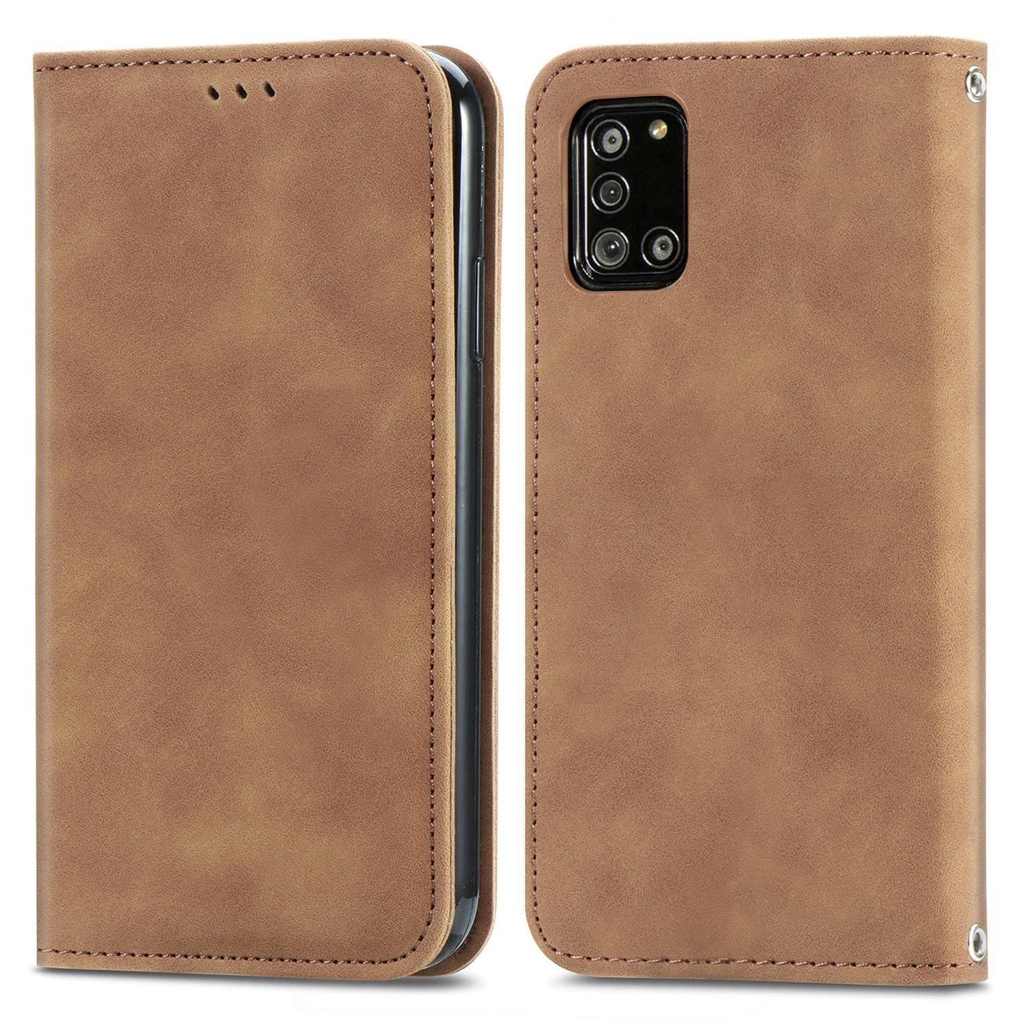 Samsung Galaxy A32 5G Handyhülle Bookcover Braun