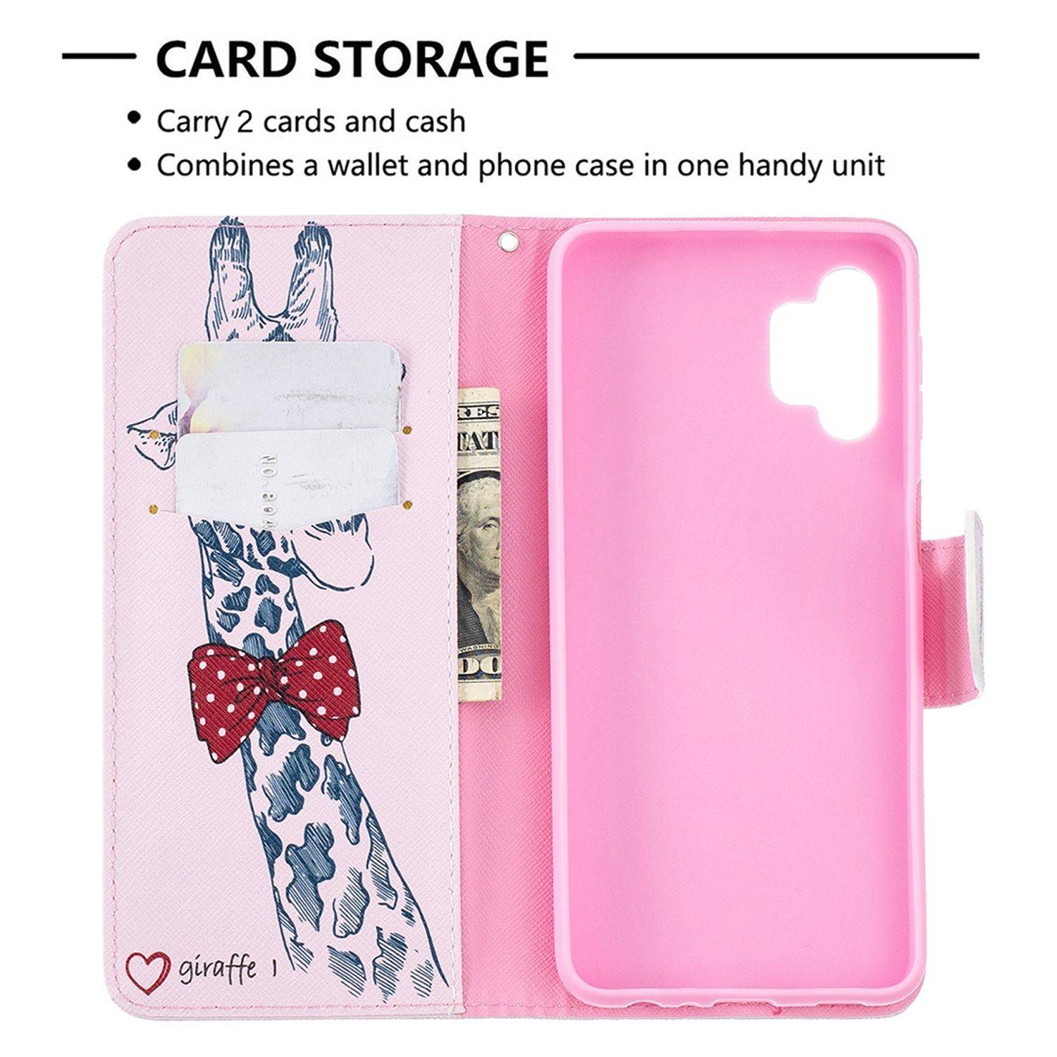 Samsung Galaxy A32 5G Handyhülle Bookcover Weiß