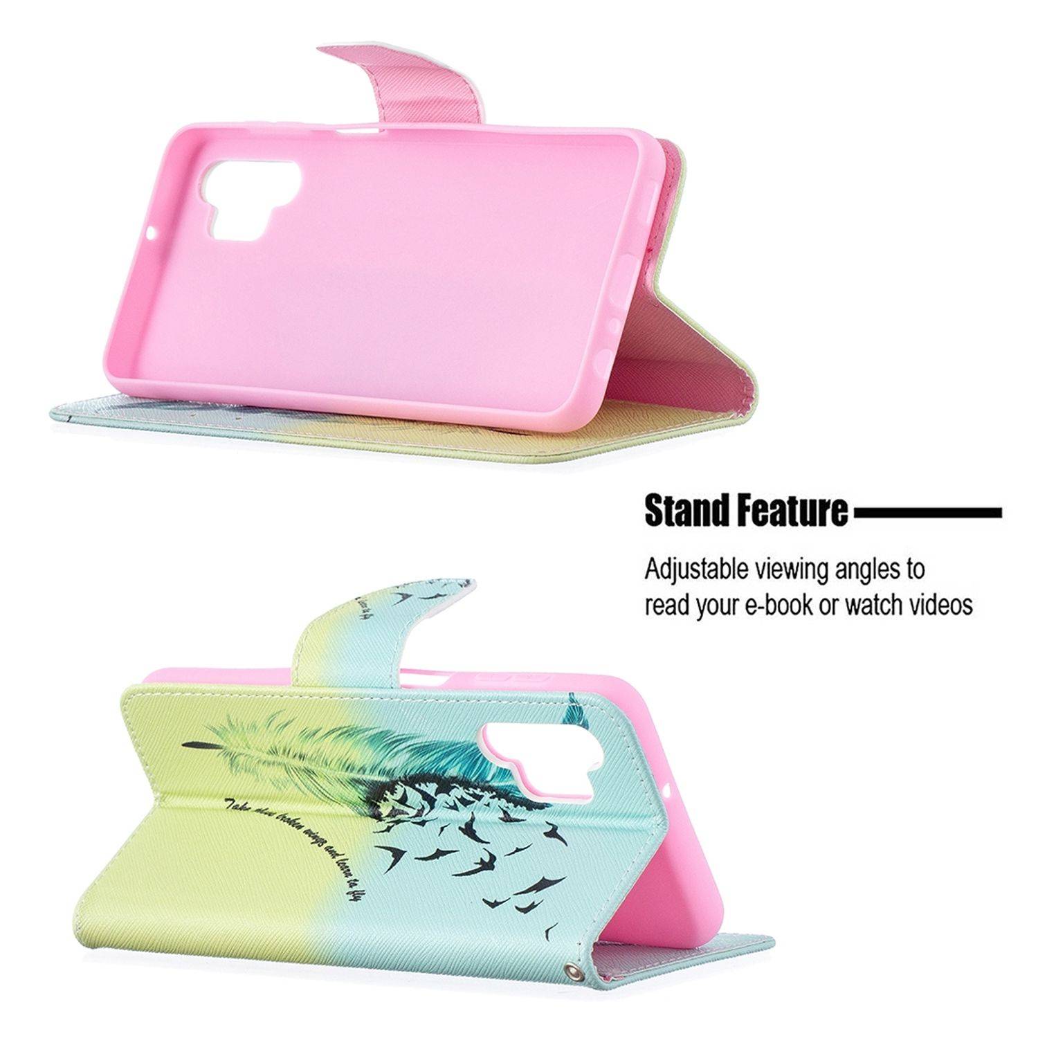 Samsung Galaxy A32 5G Handyhülle Bookcover Rosa