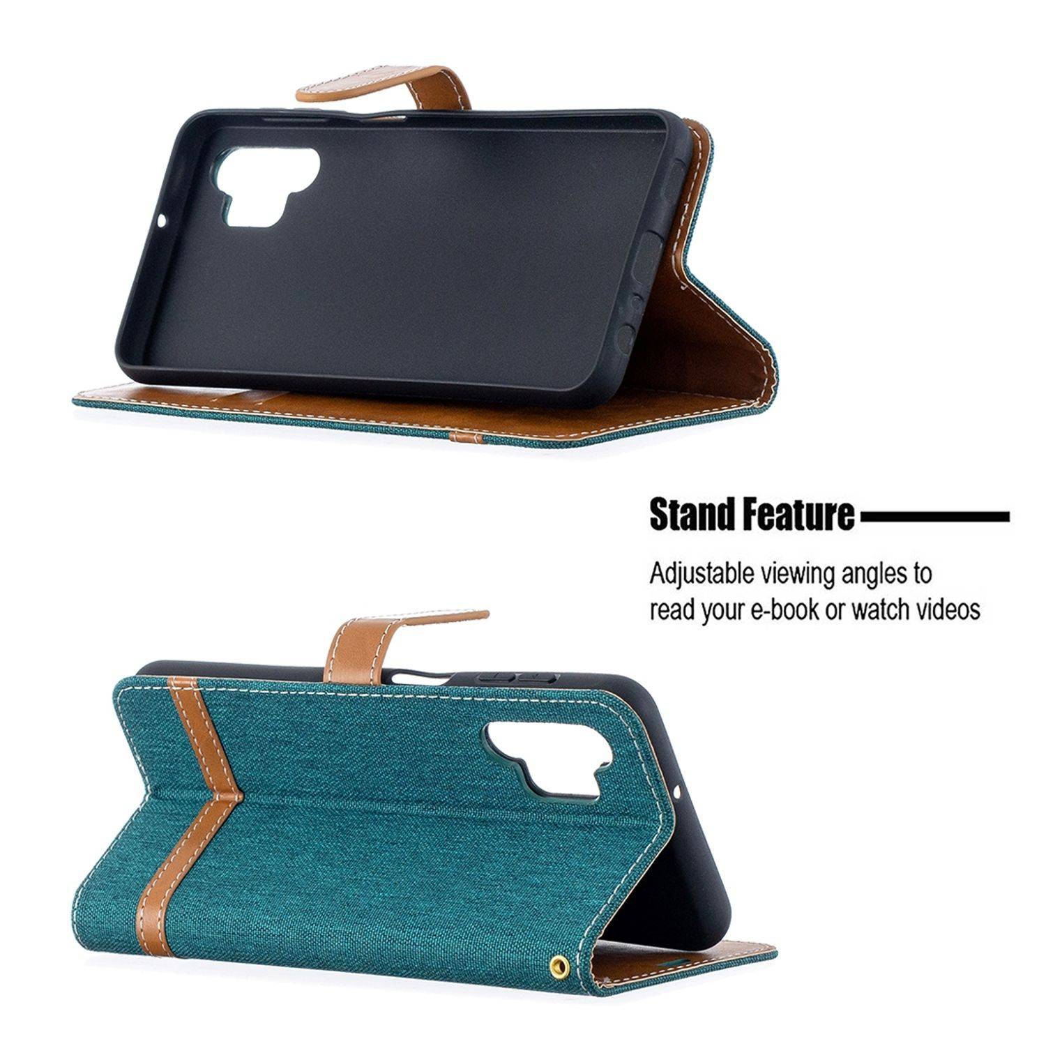 Samsung Galaxy A32 5G Handyhülle Bookcover Grün